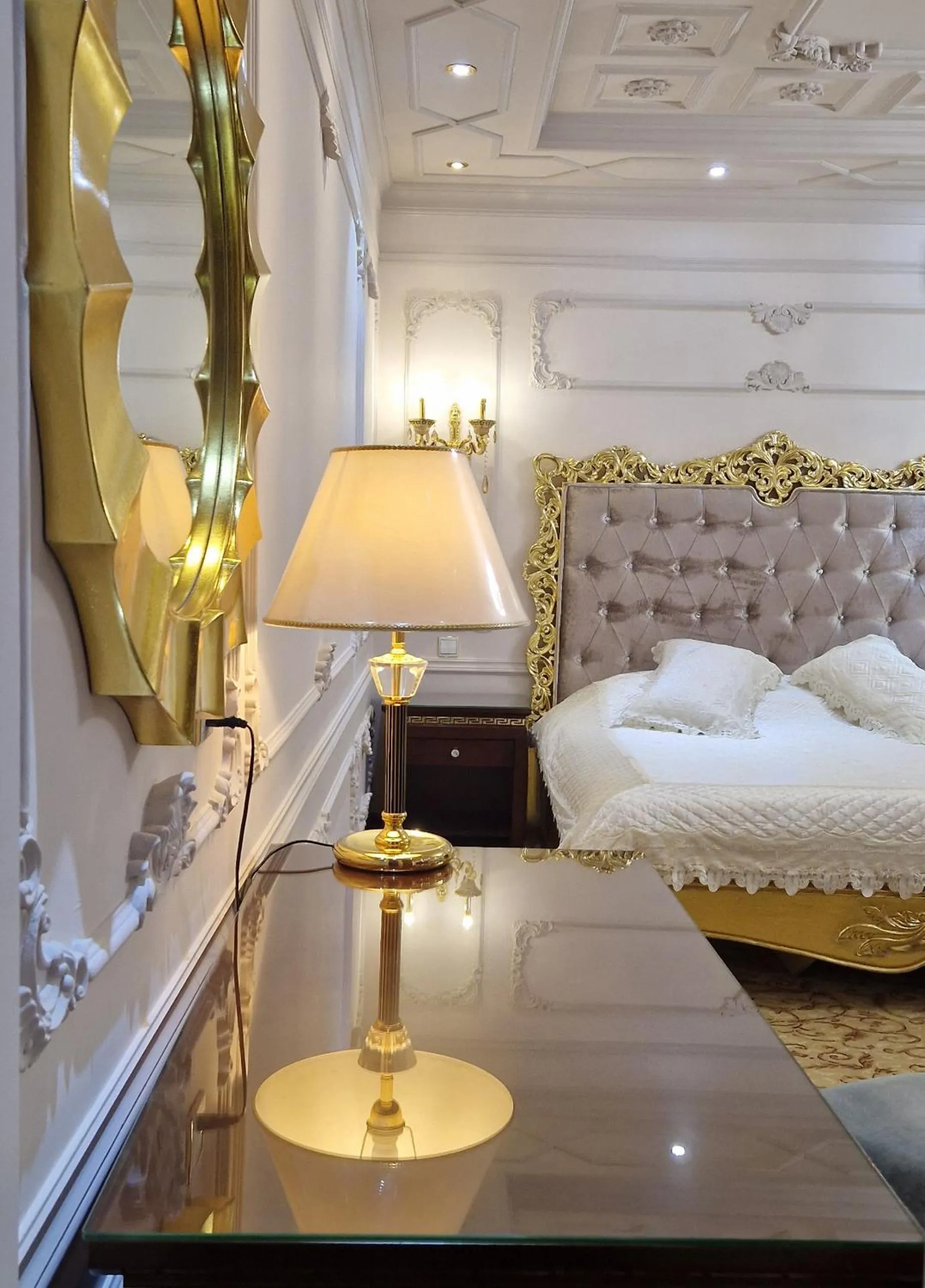 Bed in EmirHan Hotel