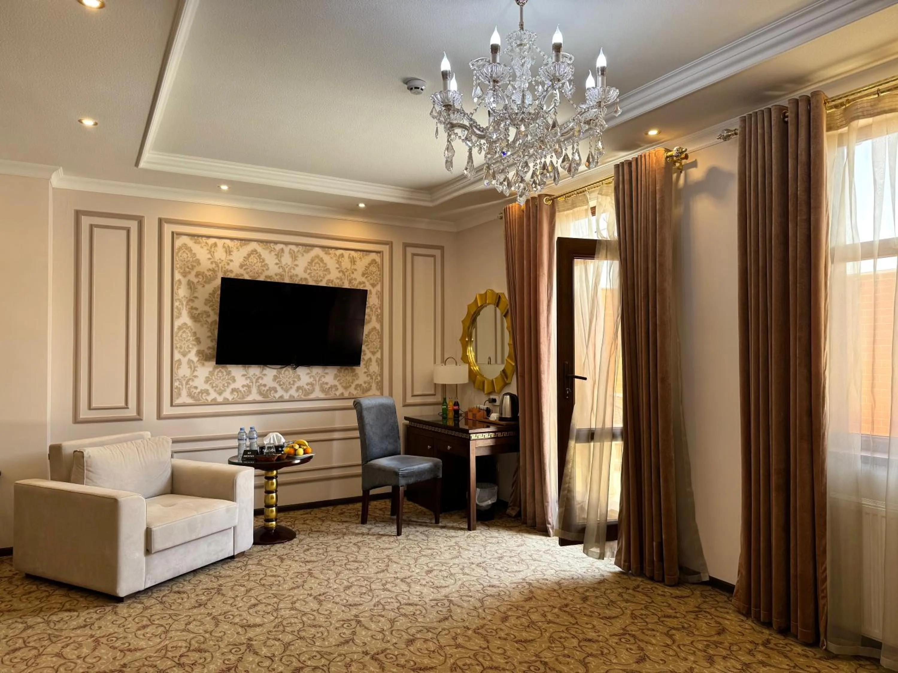 Bed in EmirHan Hotel