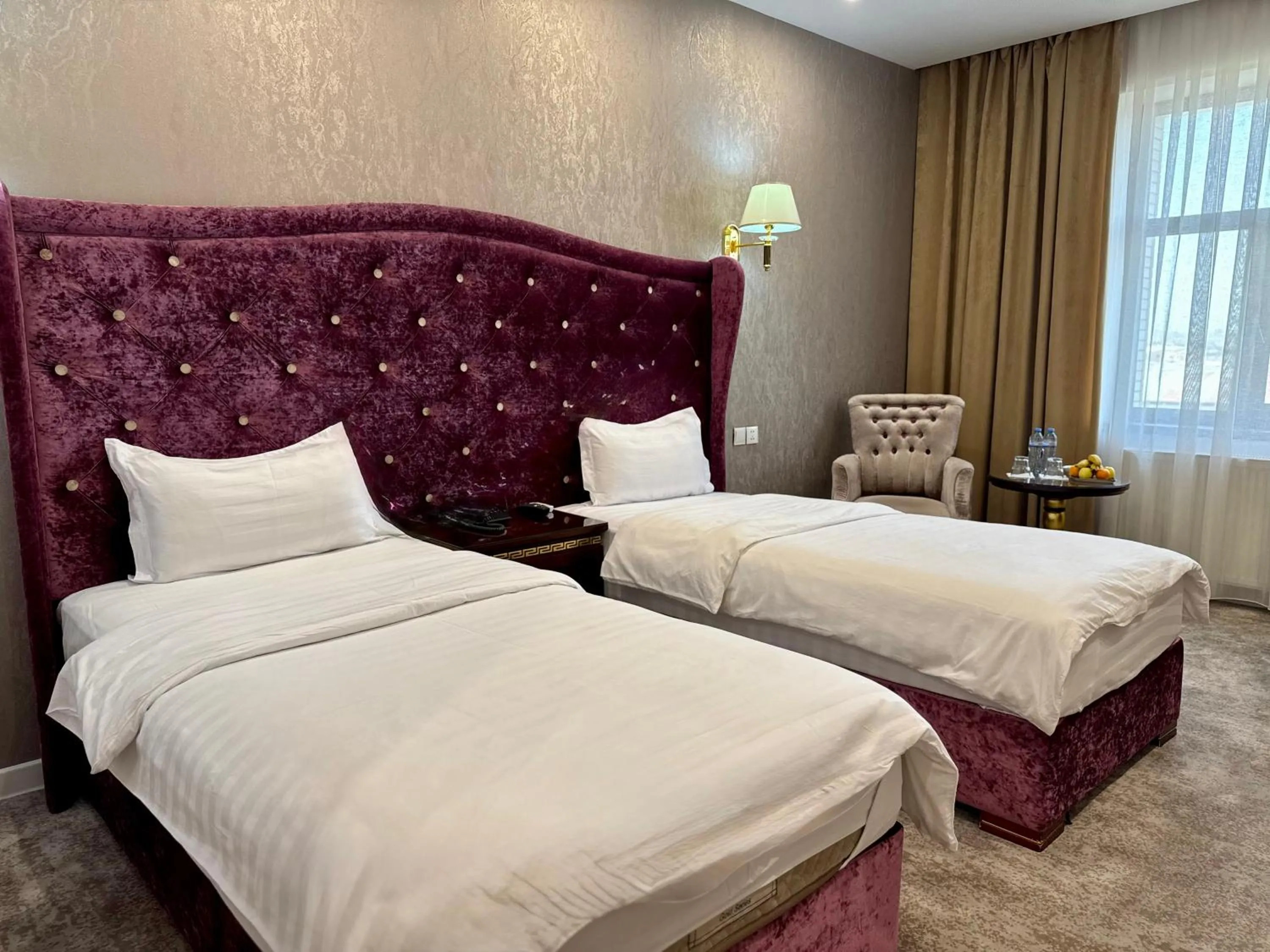 Bed in EmirHan Hotel
