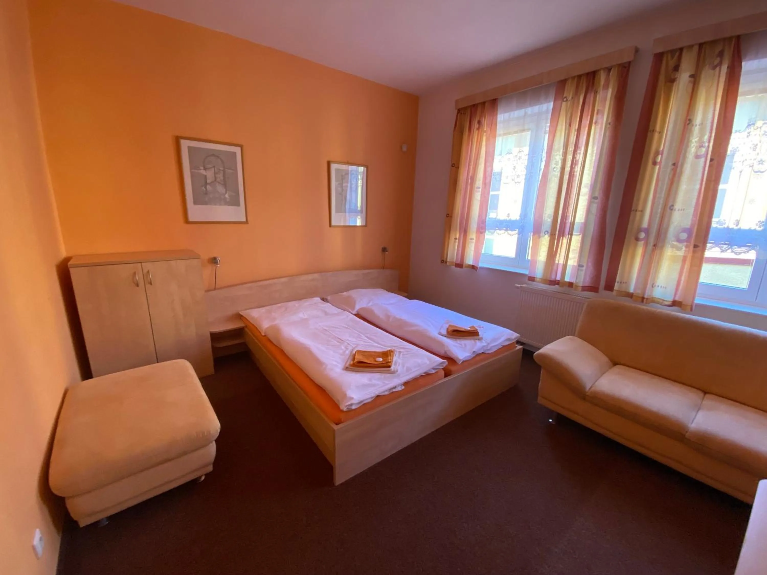 Bed in hotel Sádek