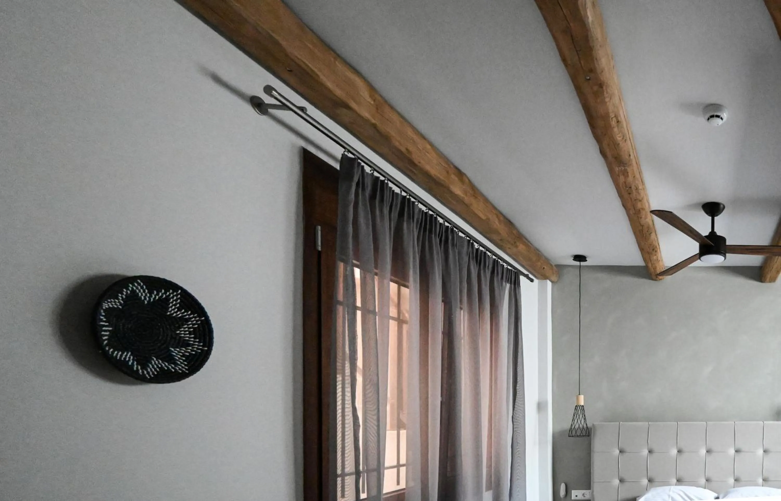 fireplace in Komody Apartments