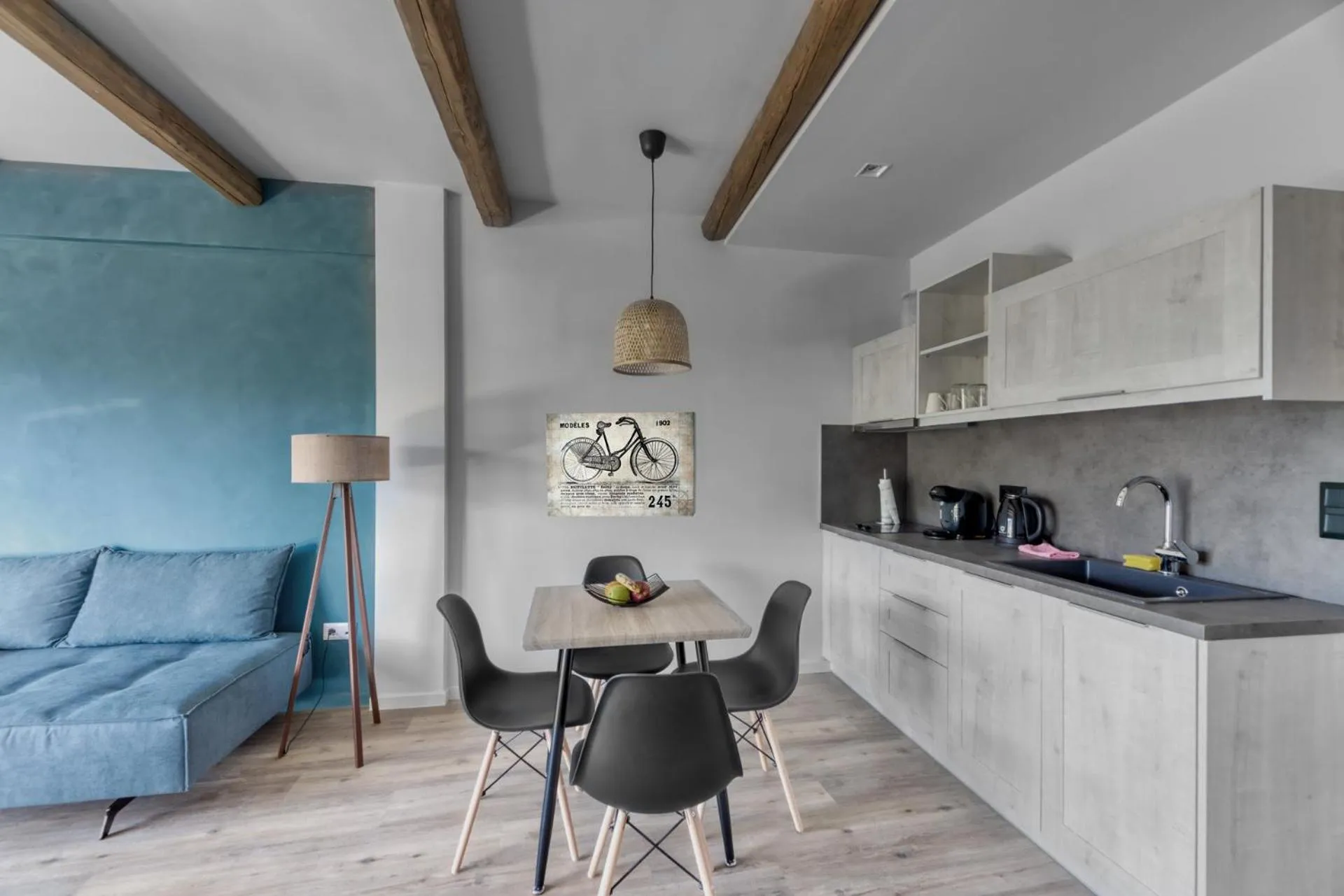 kitchen in Komody Apartments