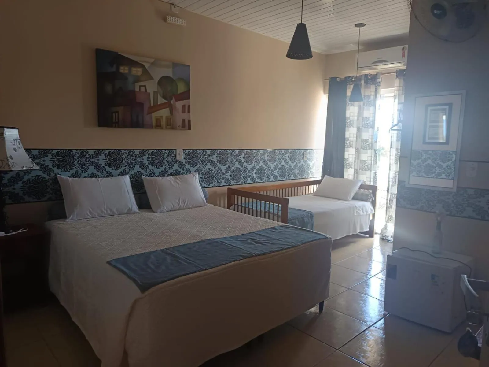 Bed in Pousada São João Batista