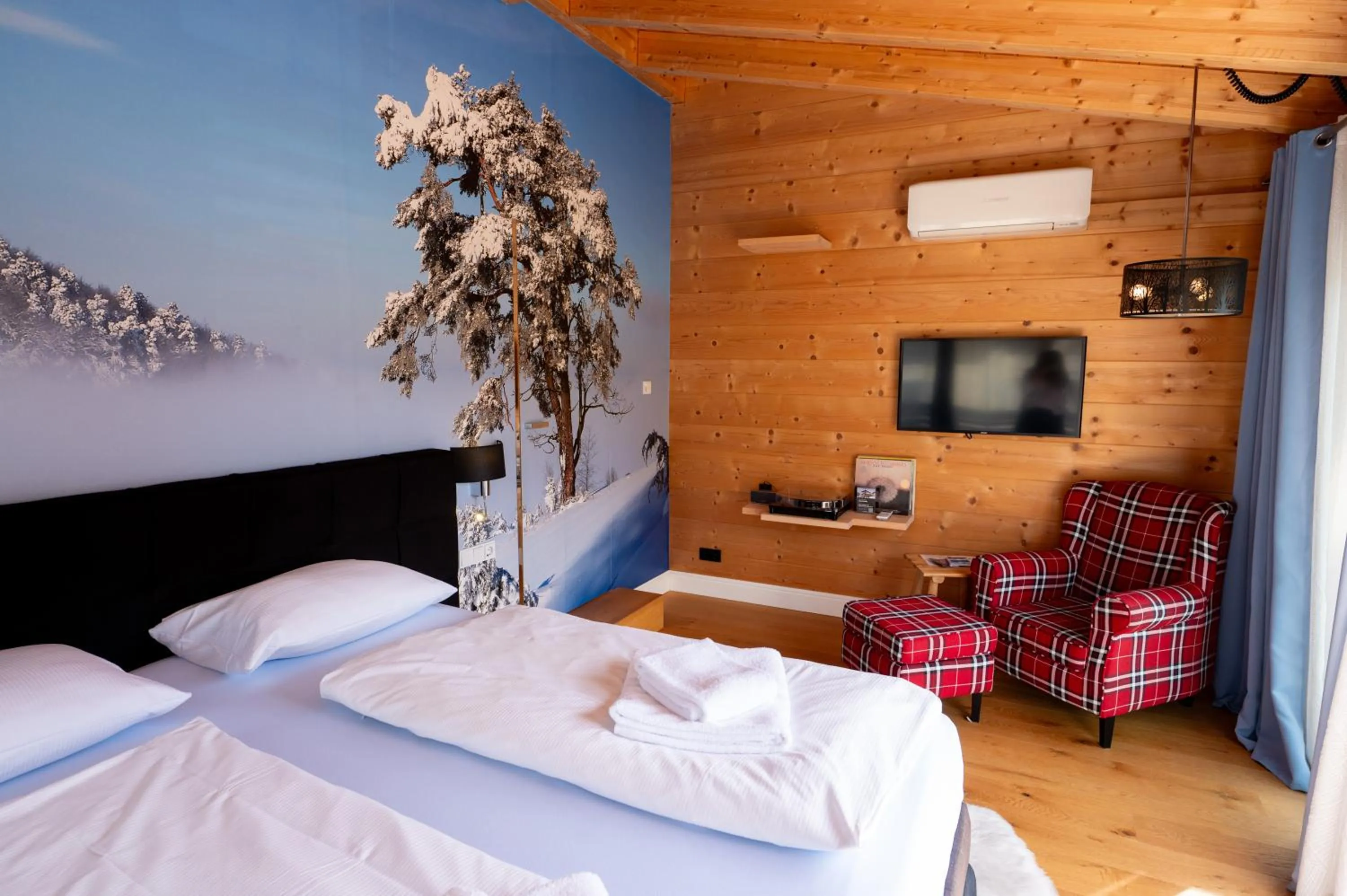 Photo of the whole room, Bed in Design Hotel ALPENLIEBE - - - - Boutique-Flair - - - -