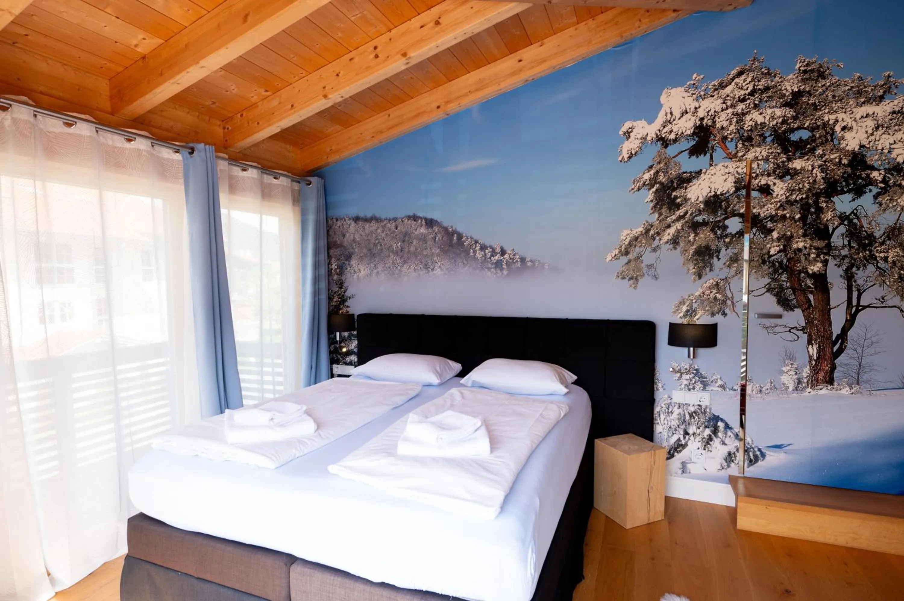 Photo of the whole room, Bed in Design Hotel ALPENLIEBE - - - - Boutique-Flair - - - -