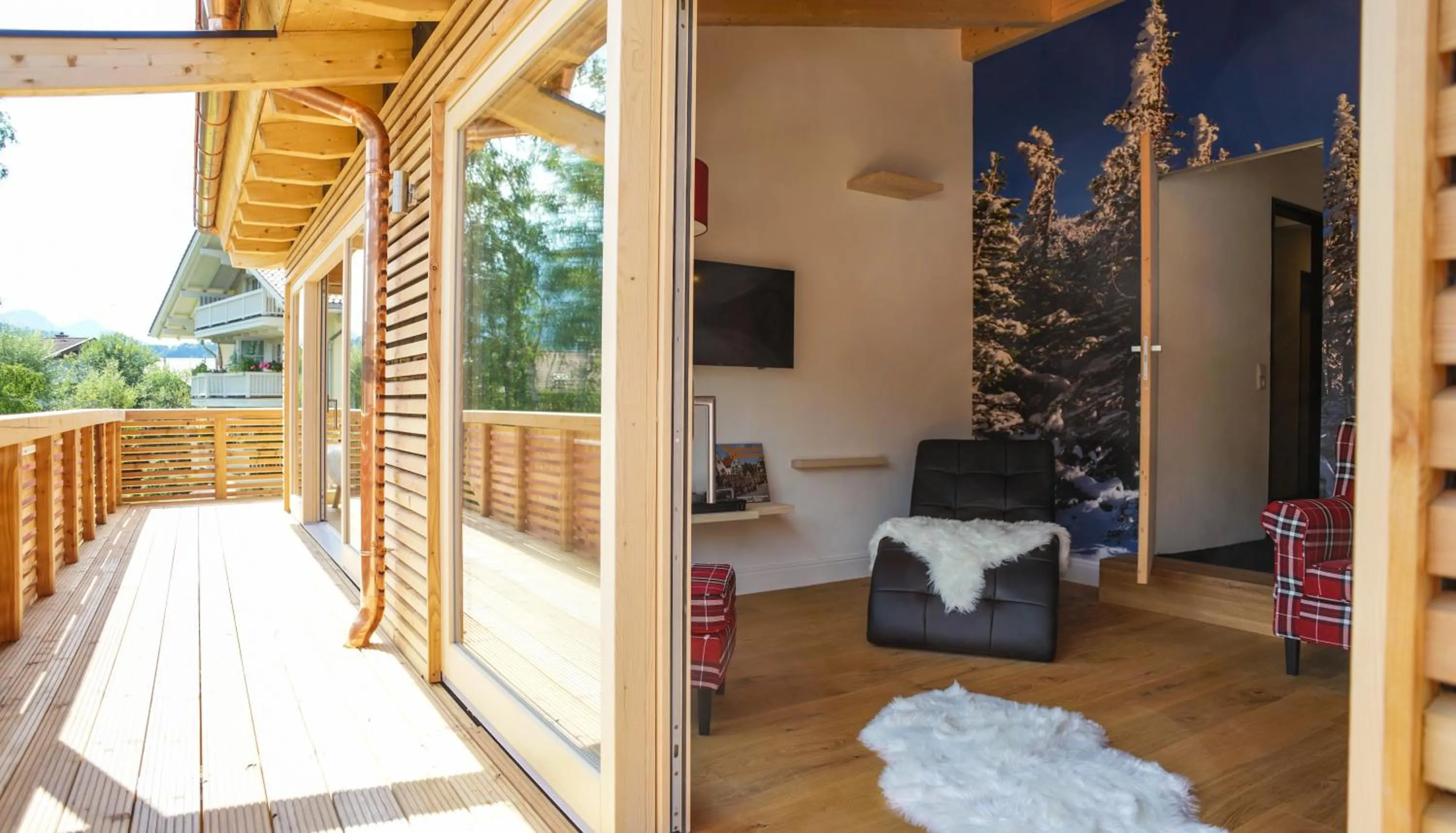 Balcony/Terrace in Design Hotel ALPENLIEBE - - - - Boutique-Flair - - - -