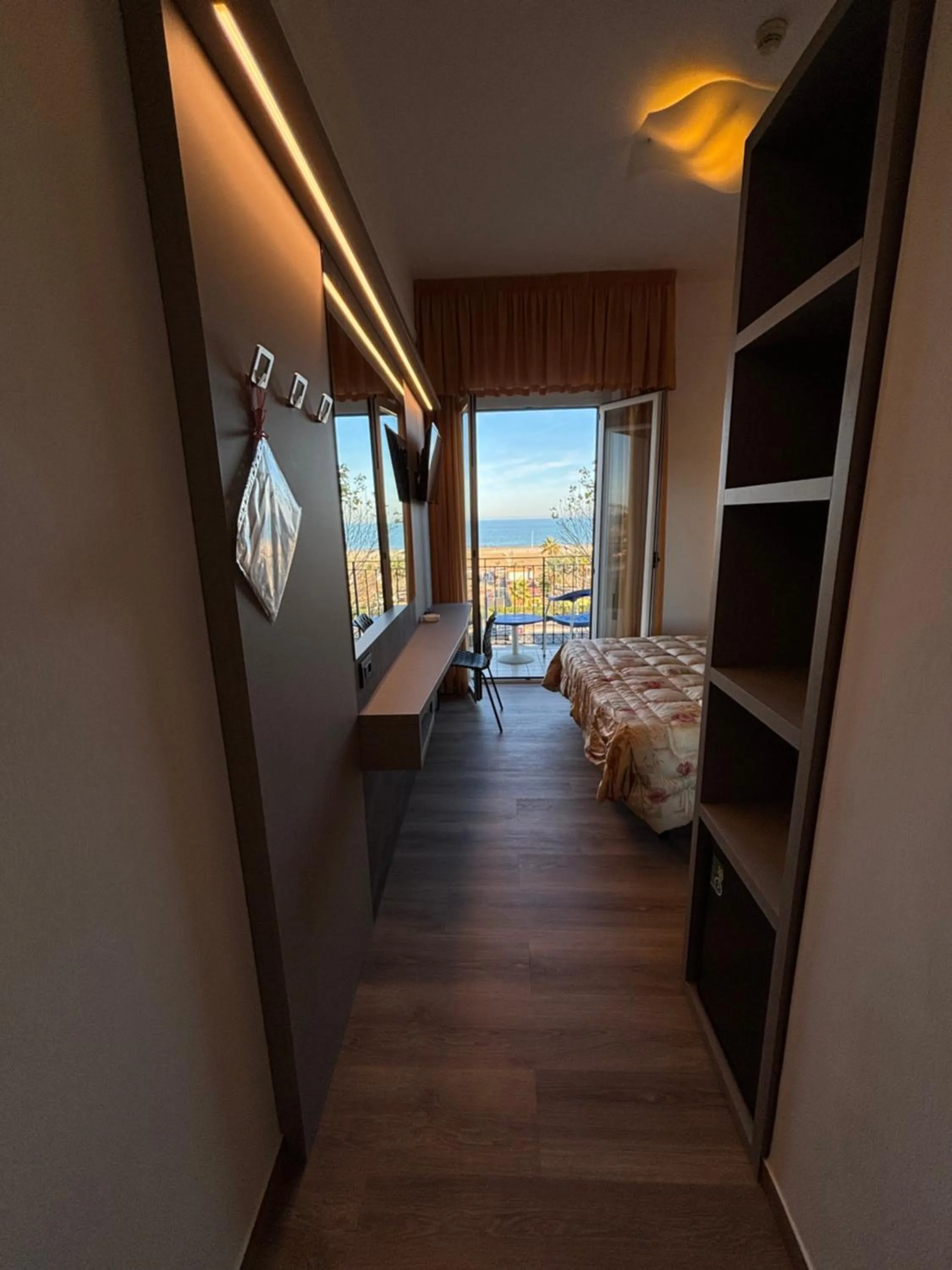 Bed in Hotel Cobalto