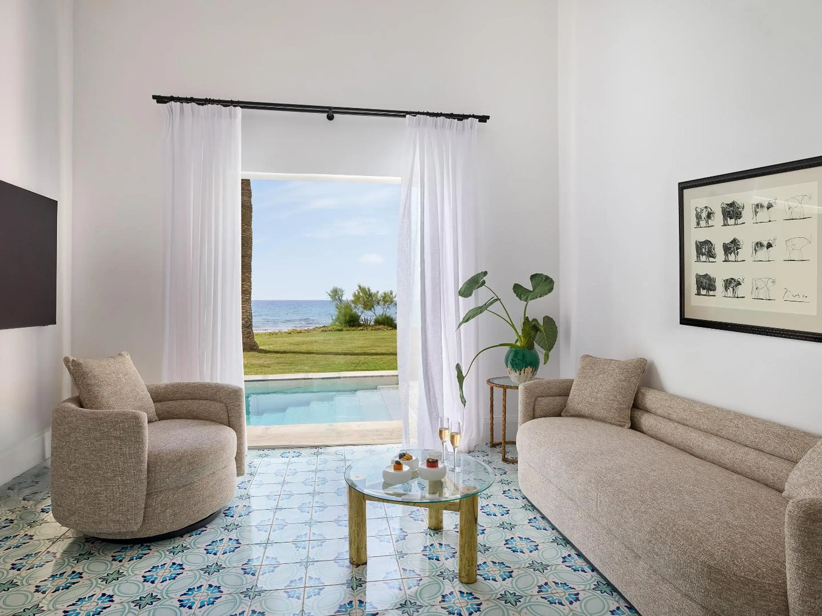 Pool view in Caramel, A Grecotel Resort to Live Pool view in Caramel, A Grecotel Resort to Live