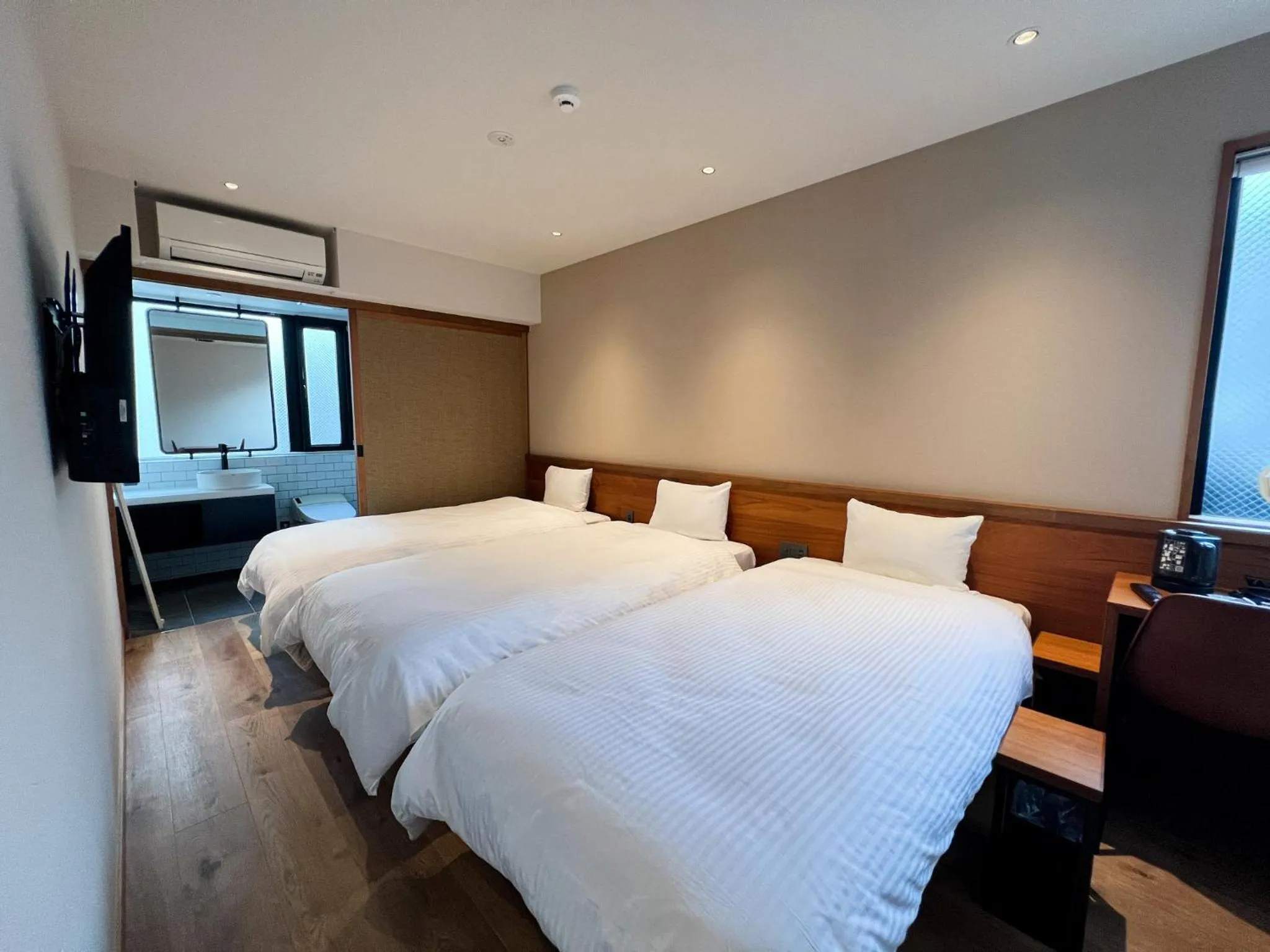 Bed in hotel Bell・Kyoto