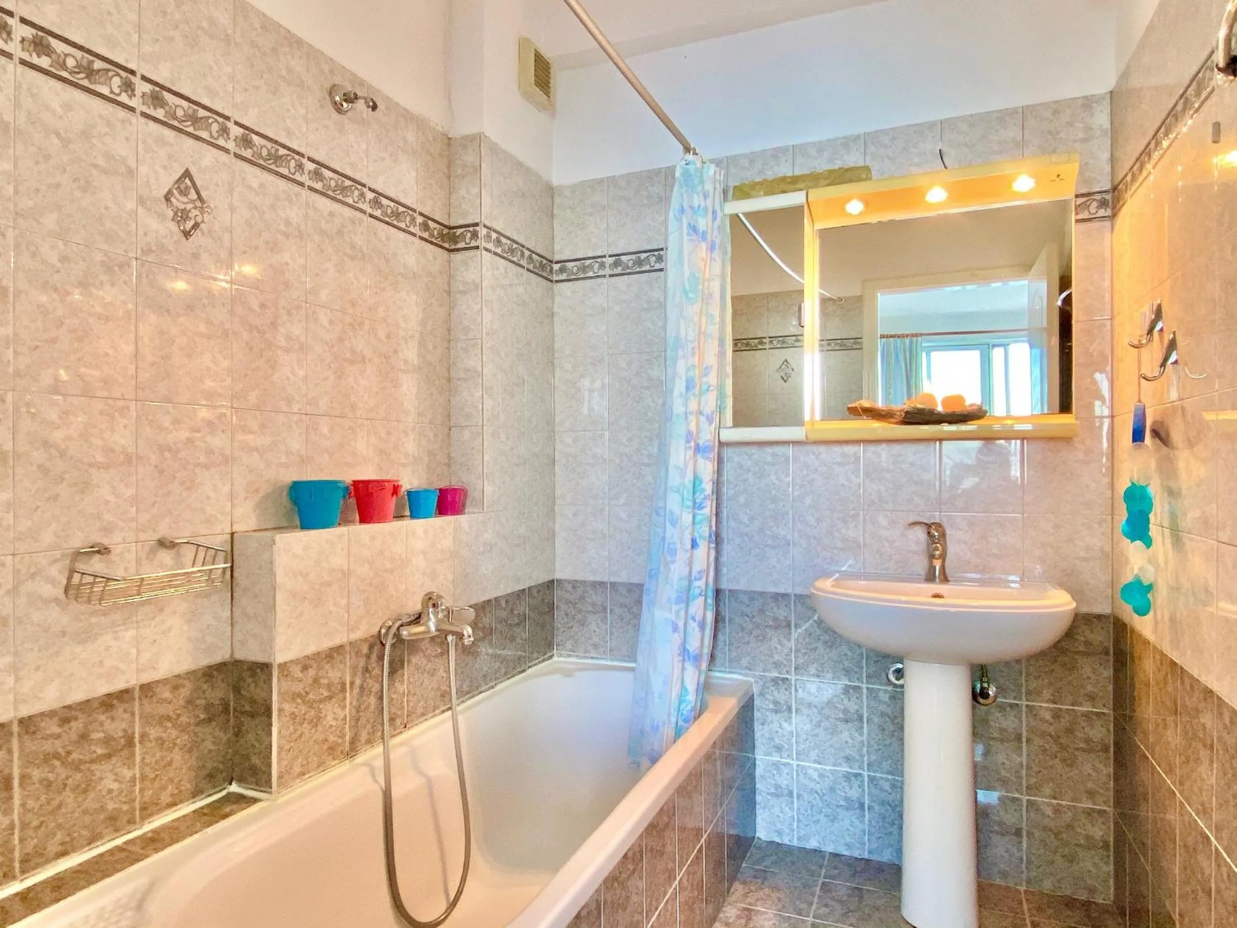 Bathroom in SeaFront Villa Ourania