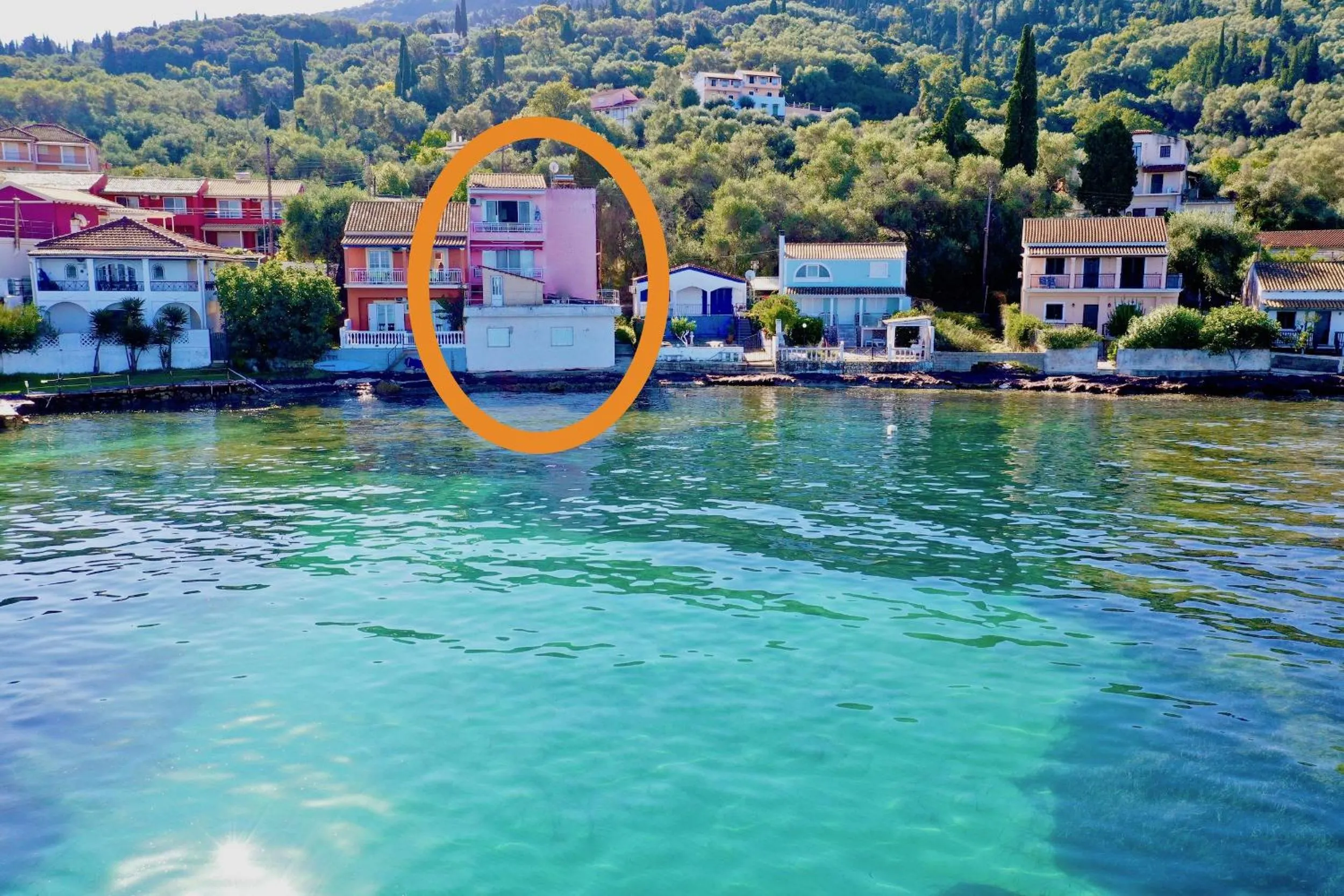 Property building in SeaFront Villa Ourania