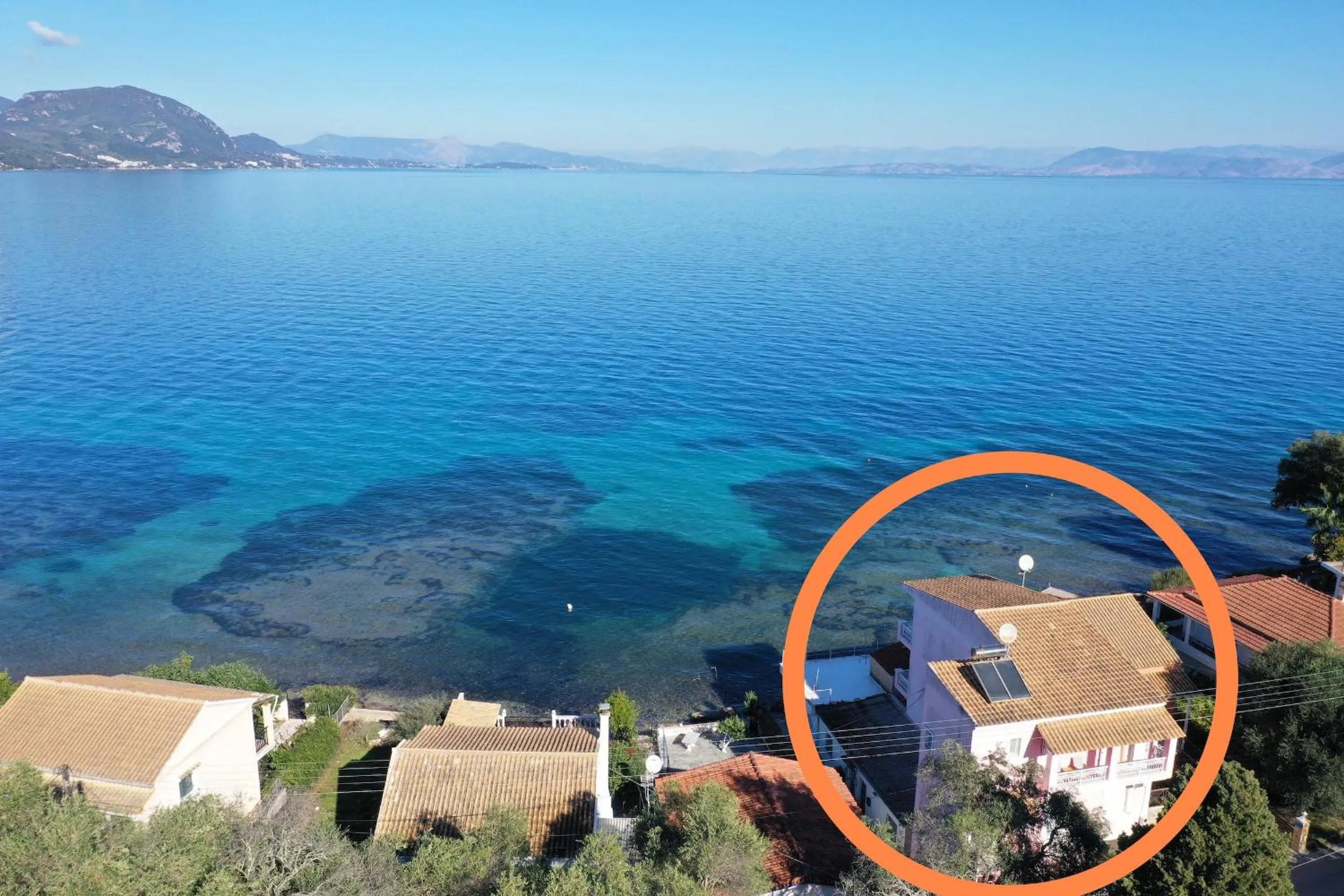 Property building in SeaFront Villa Ourania