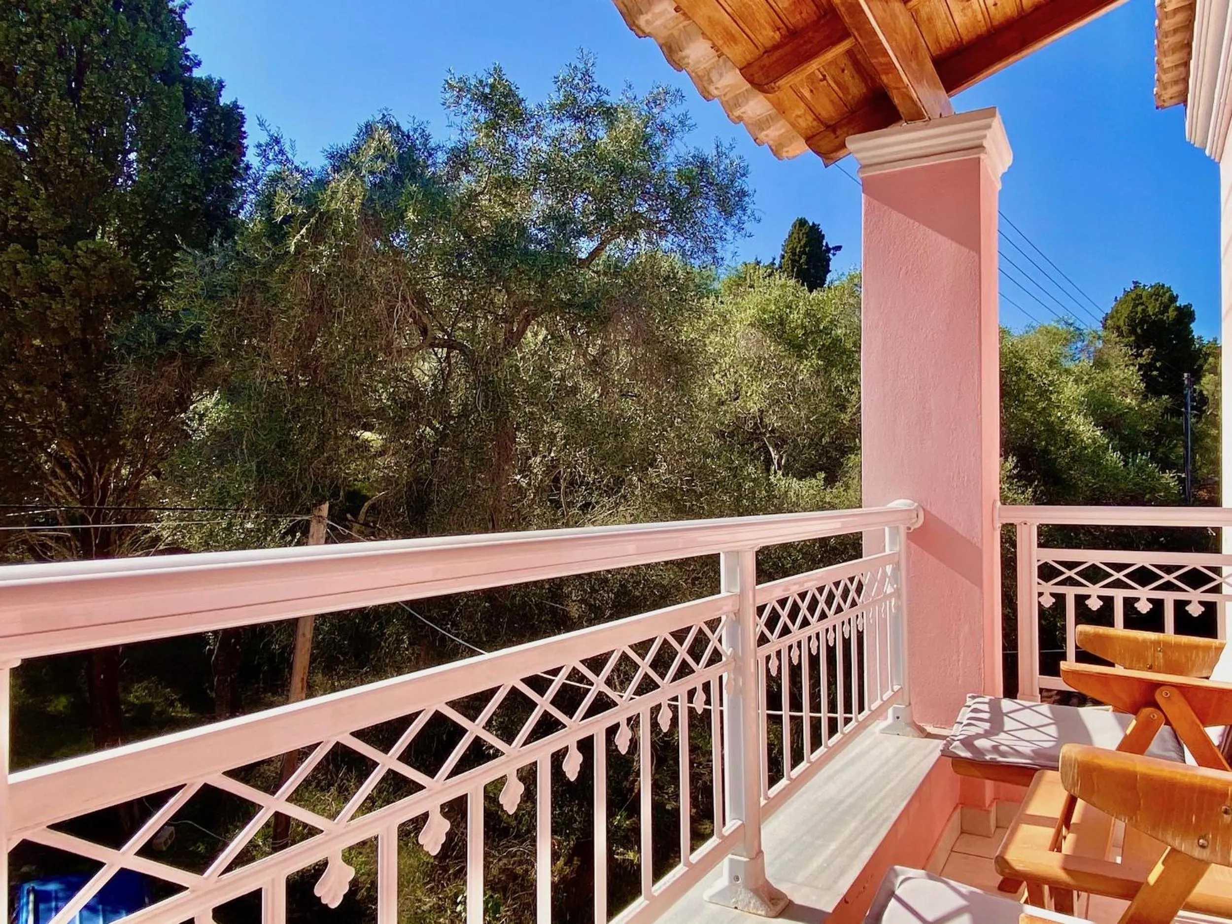 Balcony/Terrace in SeaFront Villa Ourania
