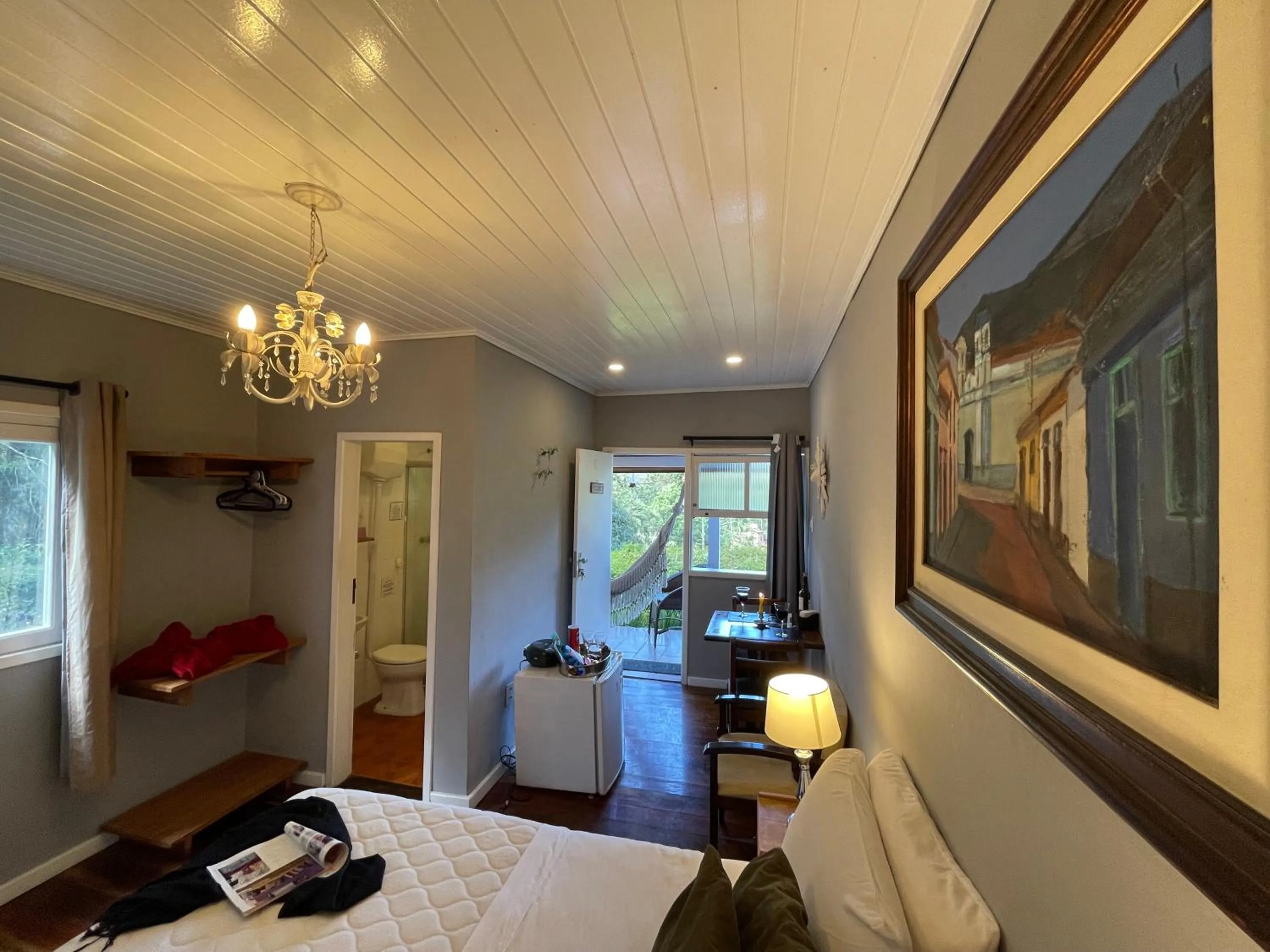 Bed in Pousada Refúgio das Aves