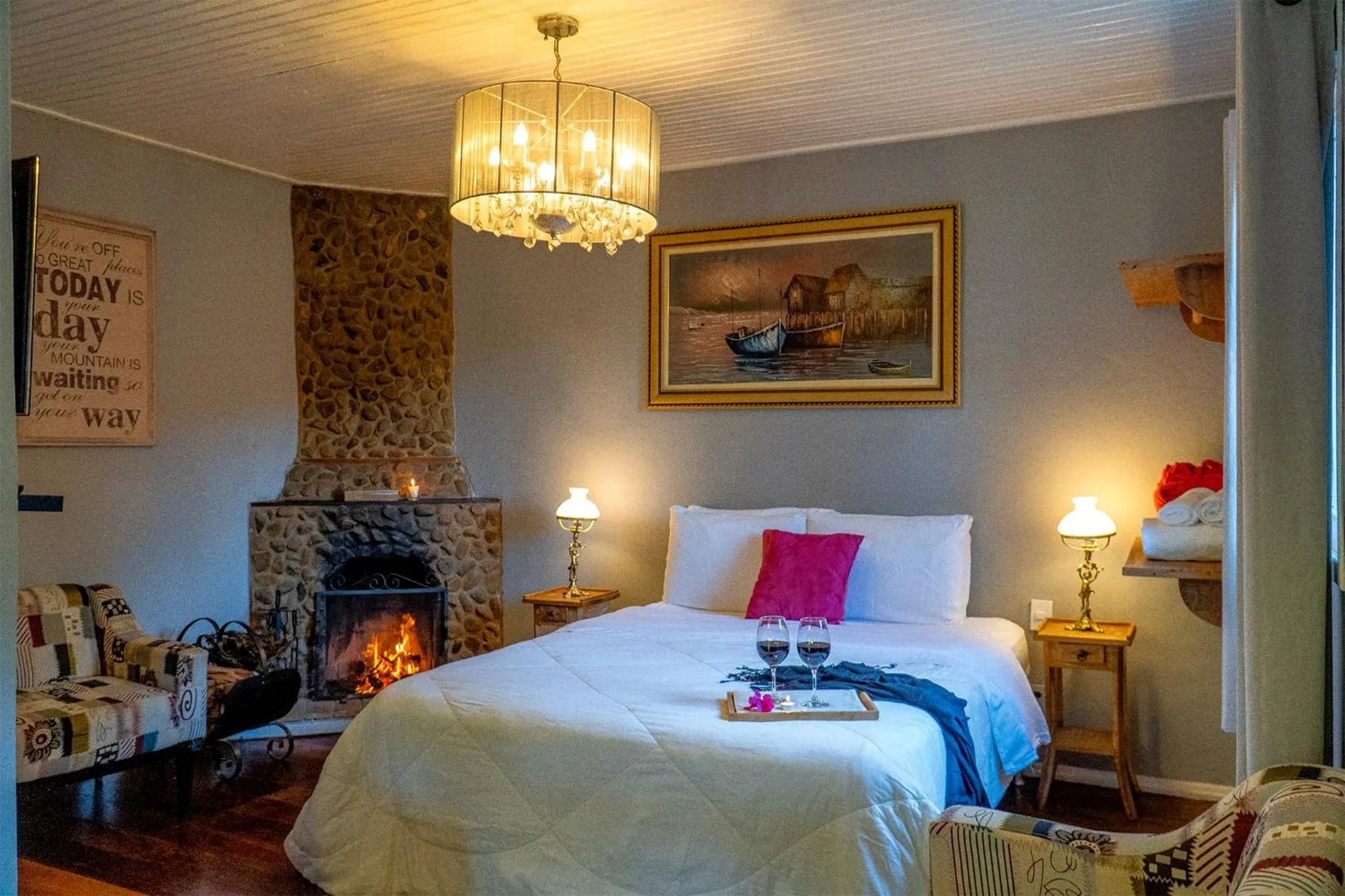 Bed in Pousada Refúgio das Aves