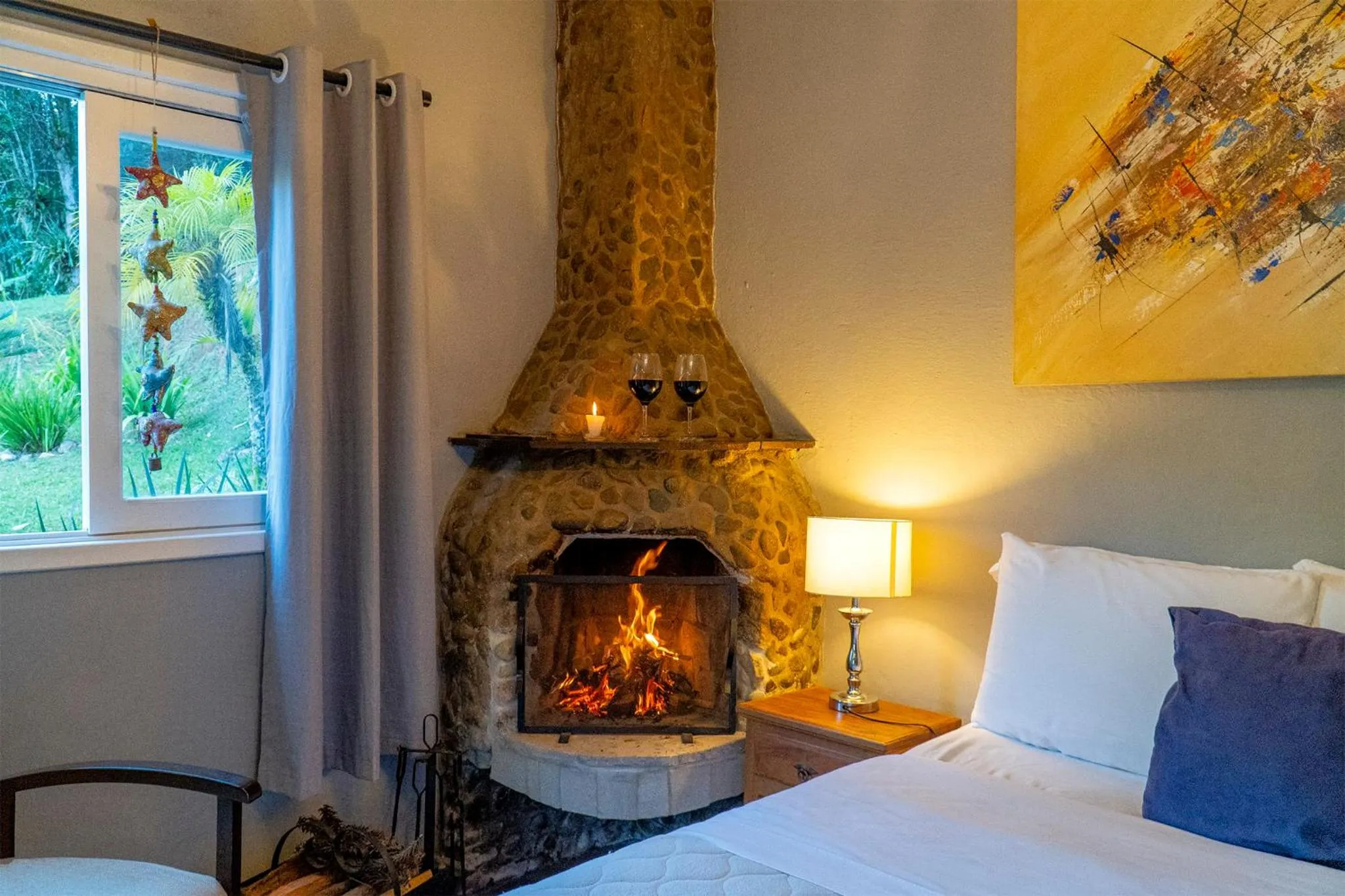 Bed in Pousada Refúgio das Aves