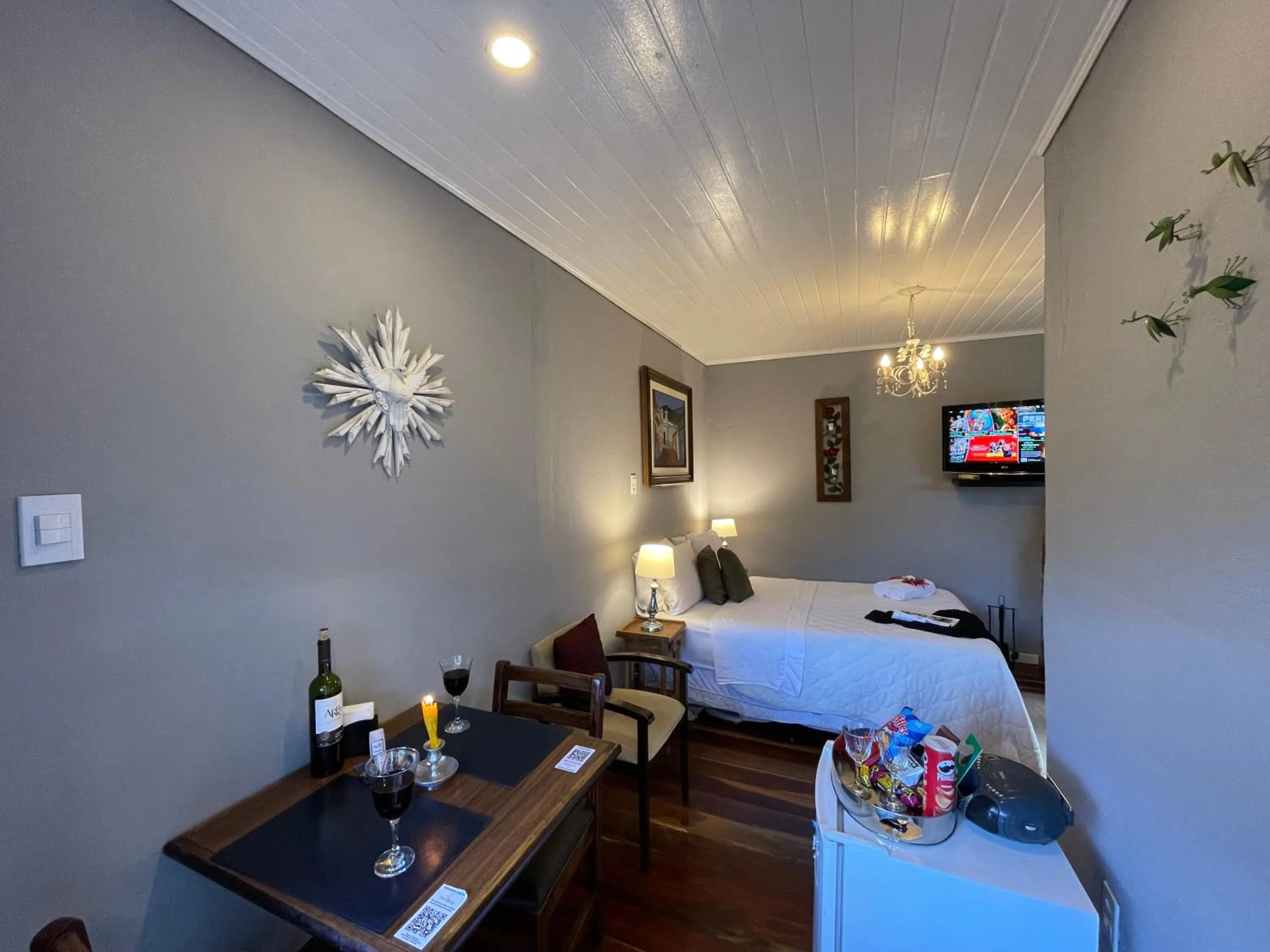 Bed in Pousada Refúgio das Aves