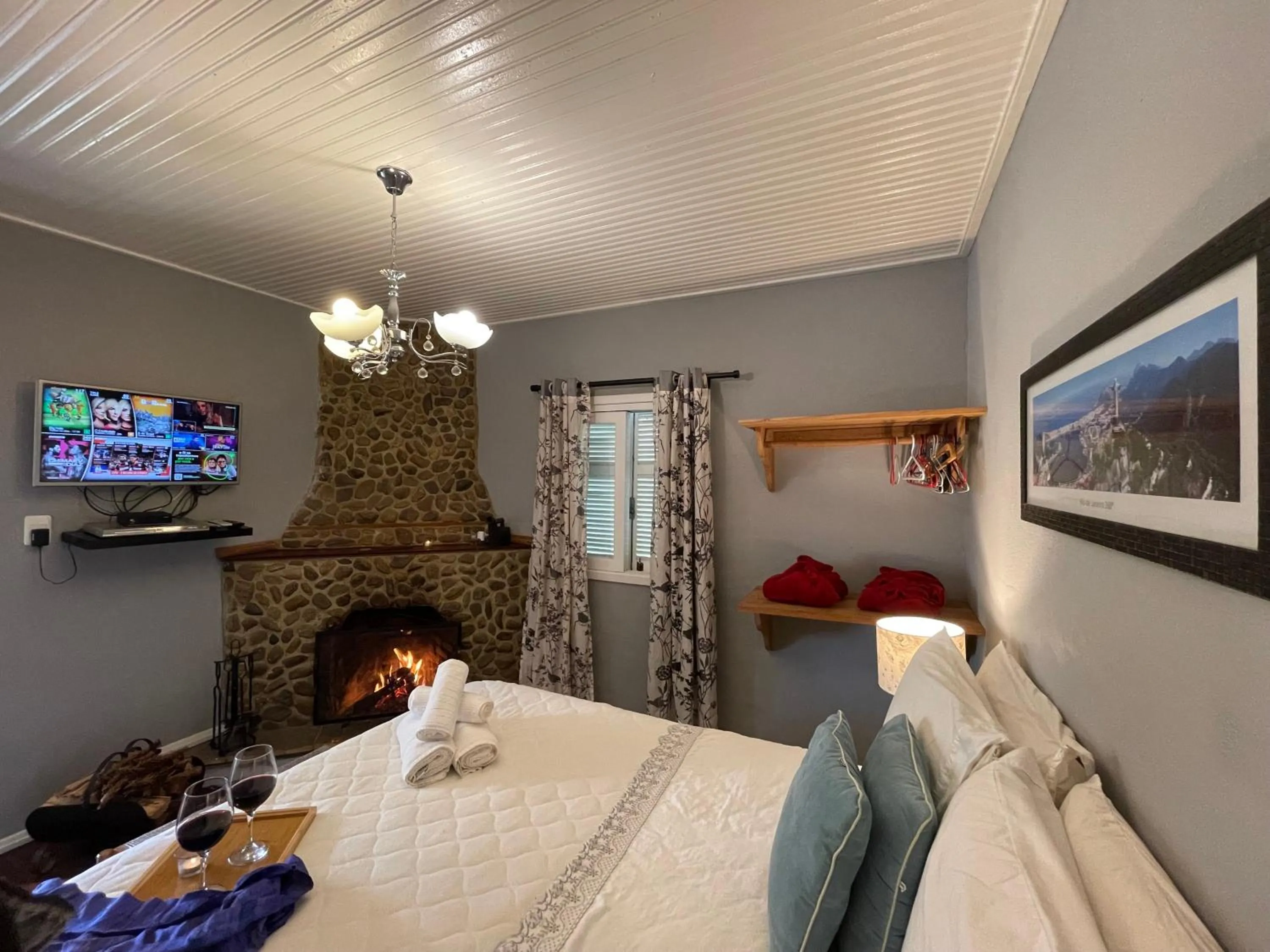 Bed in Pousada Refúgio das Aves