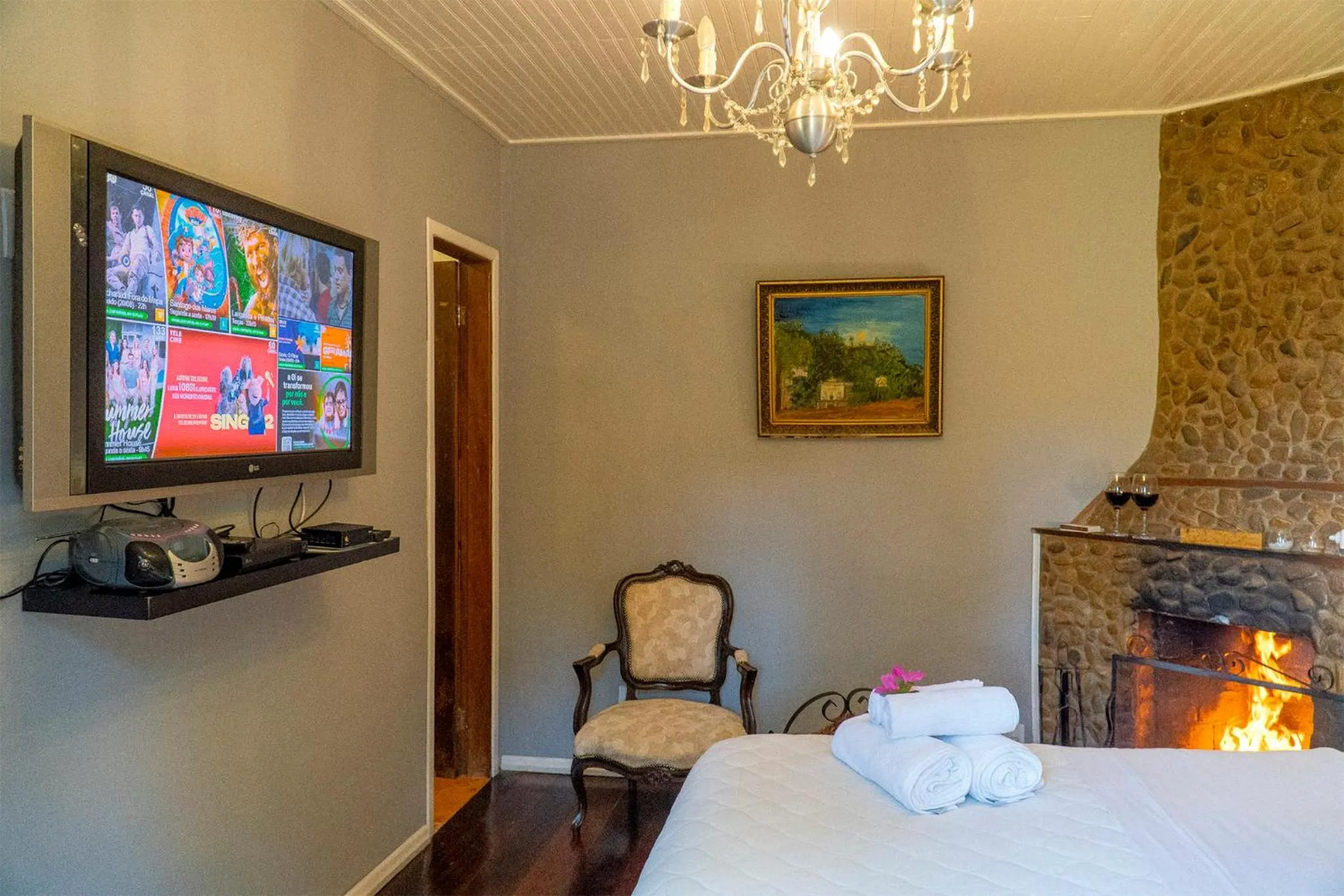 Bed in Pousada Refúgio das Aves