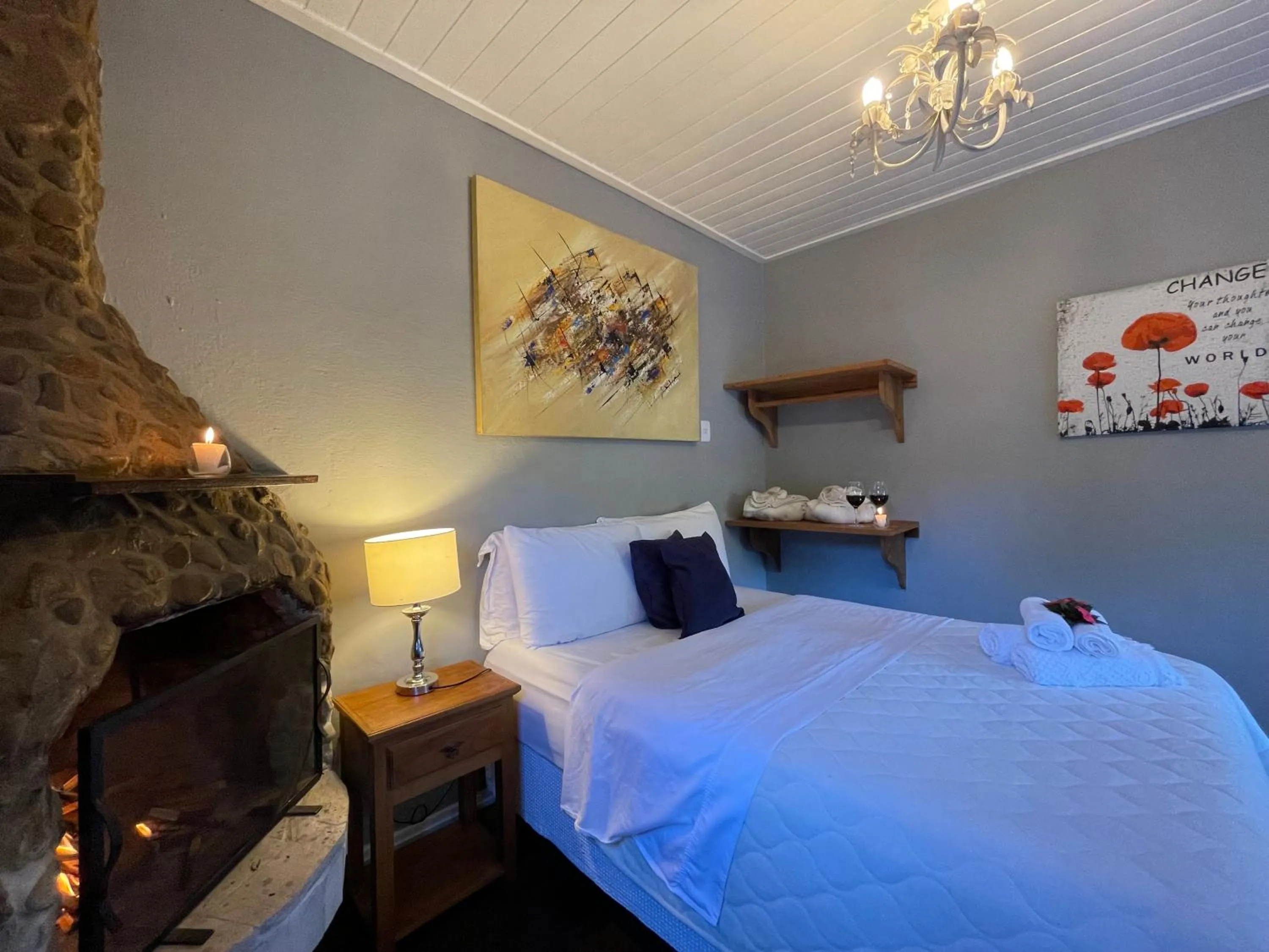 Bed in Pousada Refúgio das Aves