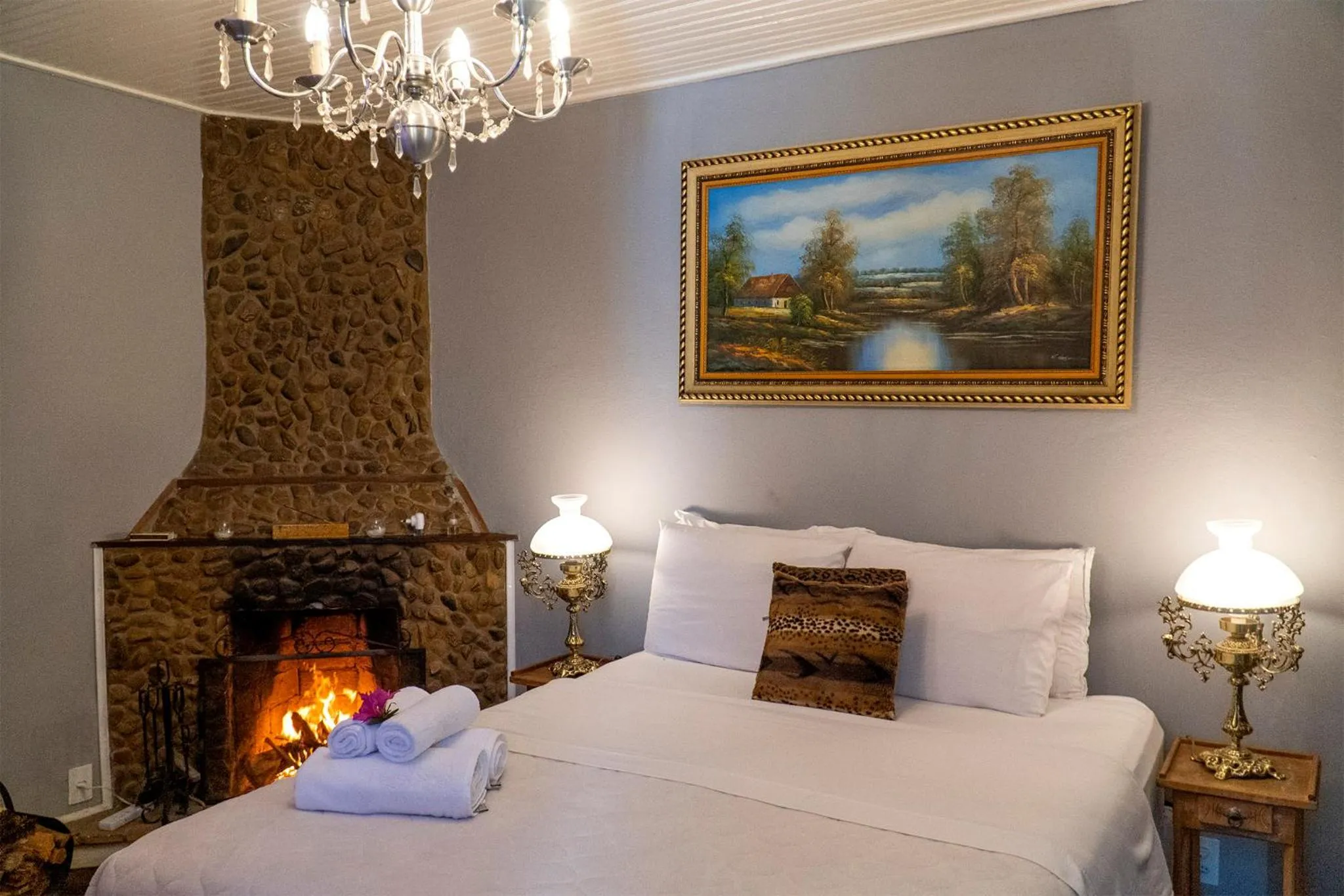 Bed in Pousada Refúgio das Aves