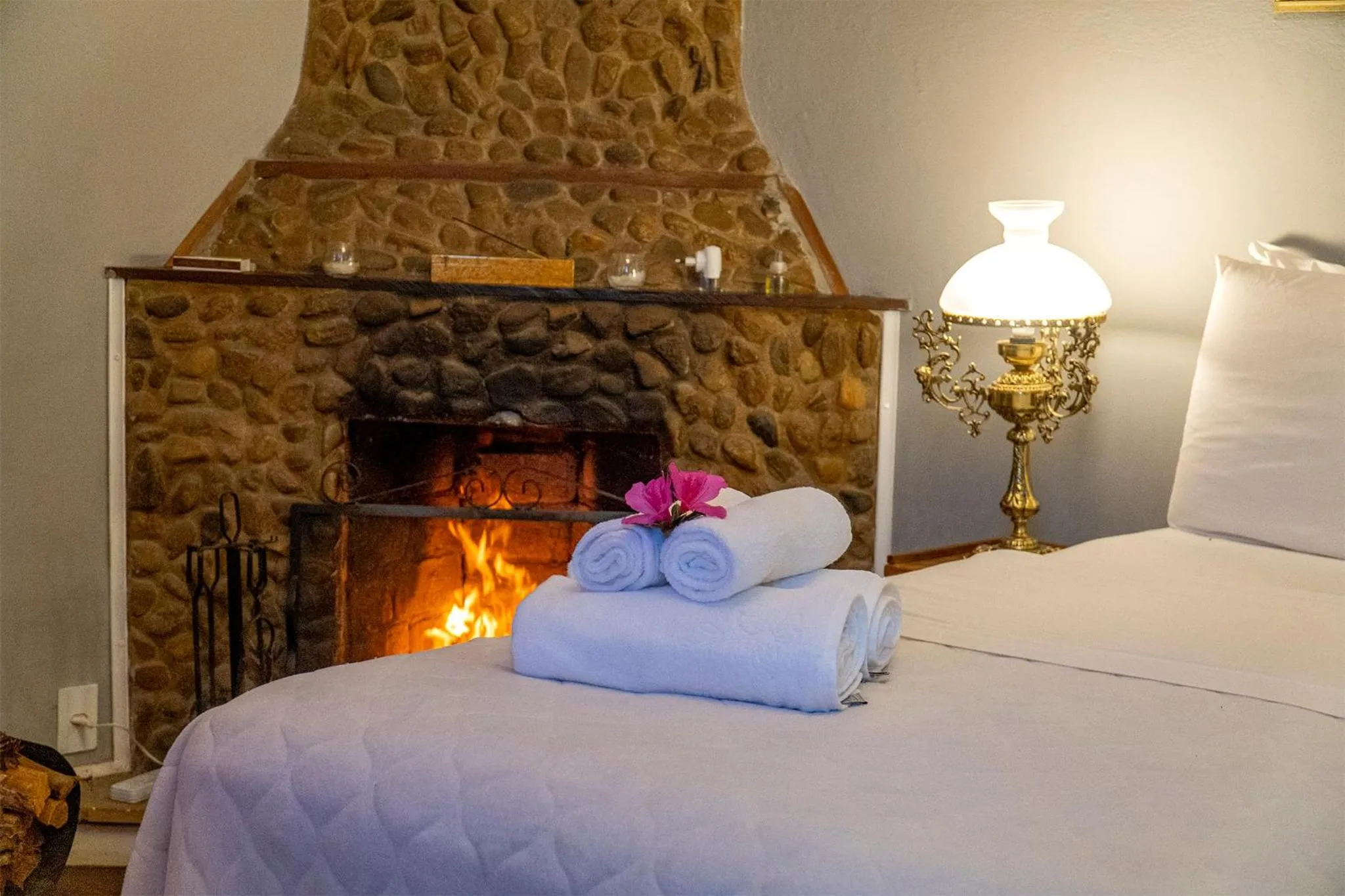 Bed in Pousada Refúgio das Aves