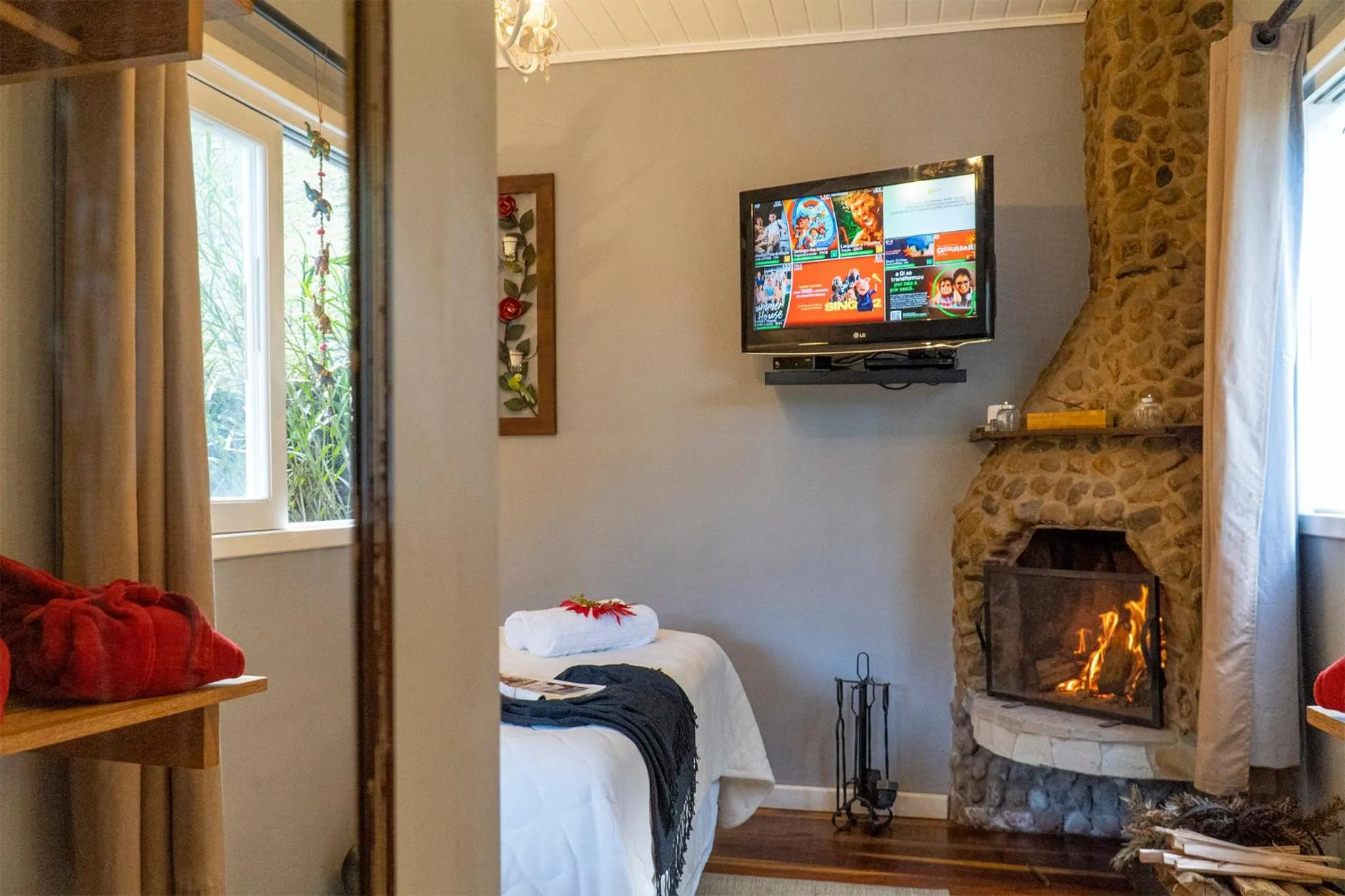 Bed in Pousada Refúgio das Aves