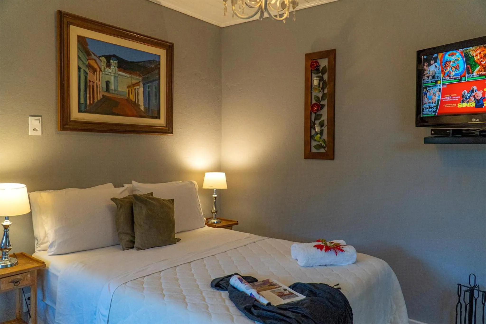 Bed in Pousada Refúgio das Aves