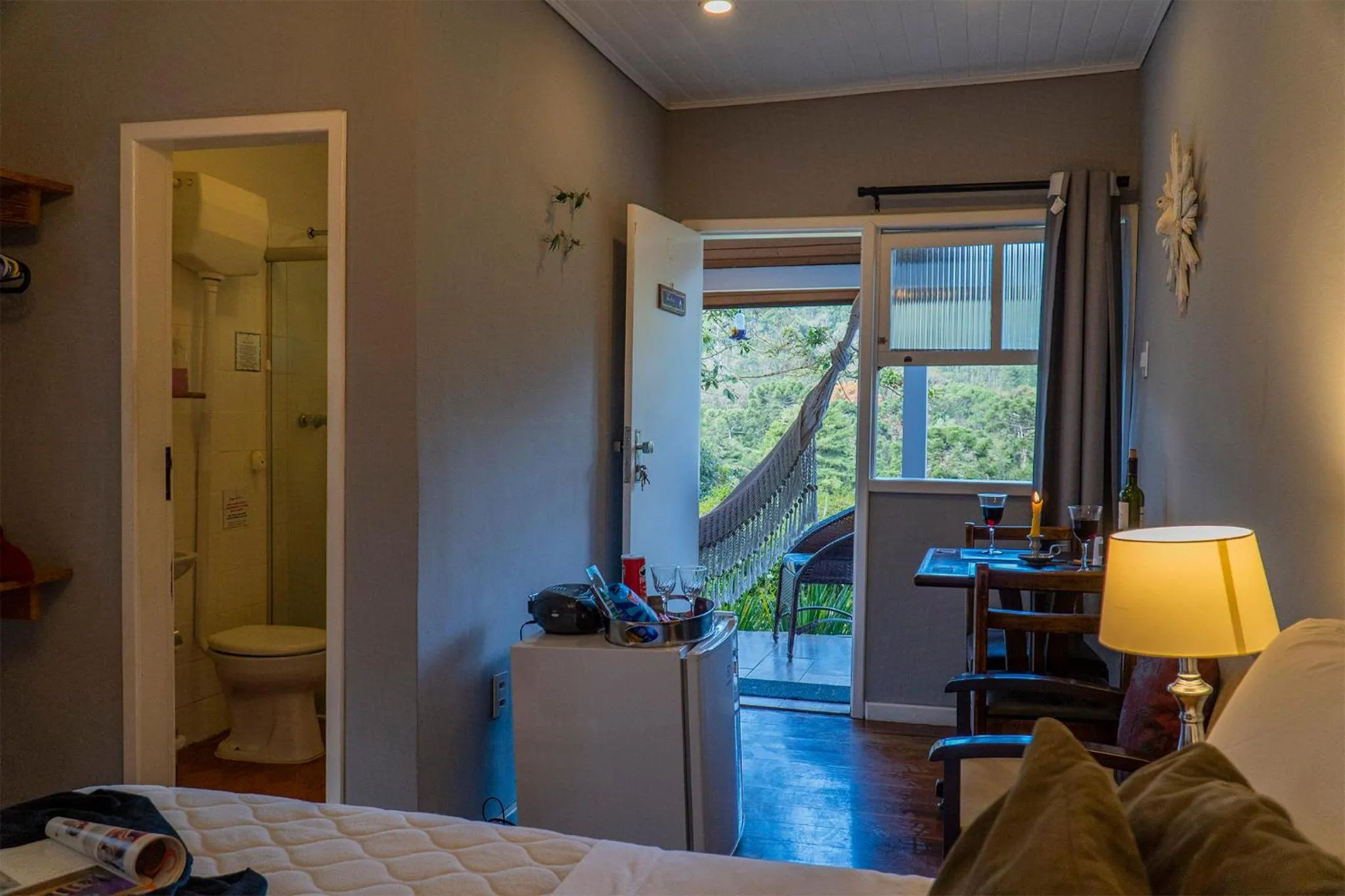 Bed in Pousada Refúgio das Aves