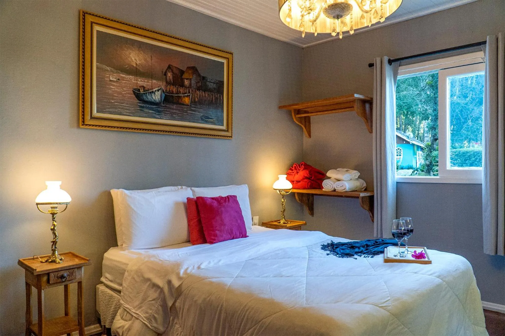 Bed in Pousada Refúgio das Aves