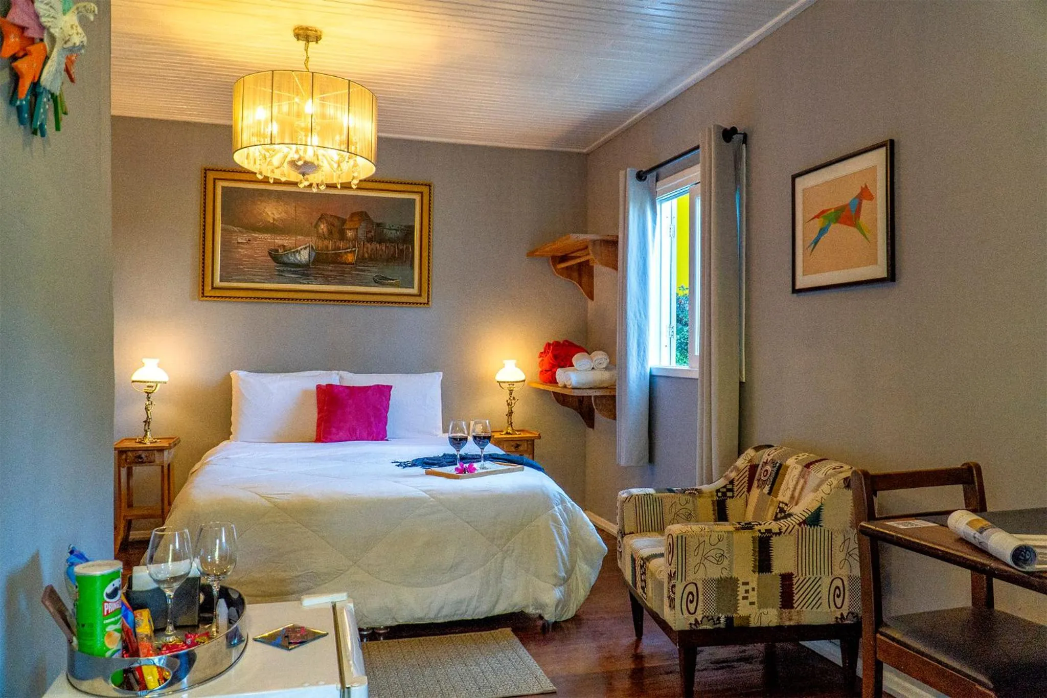 Bed in Pousada Refúgio das Aves