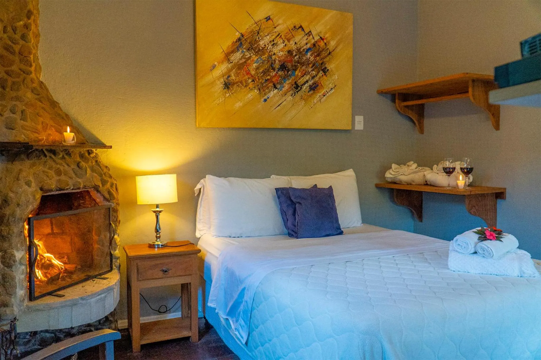 Bed in Pousada Refúgio das Aves