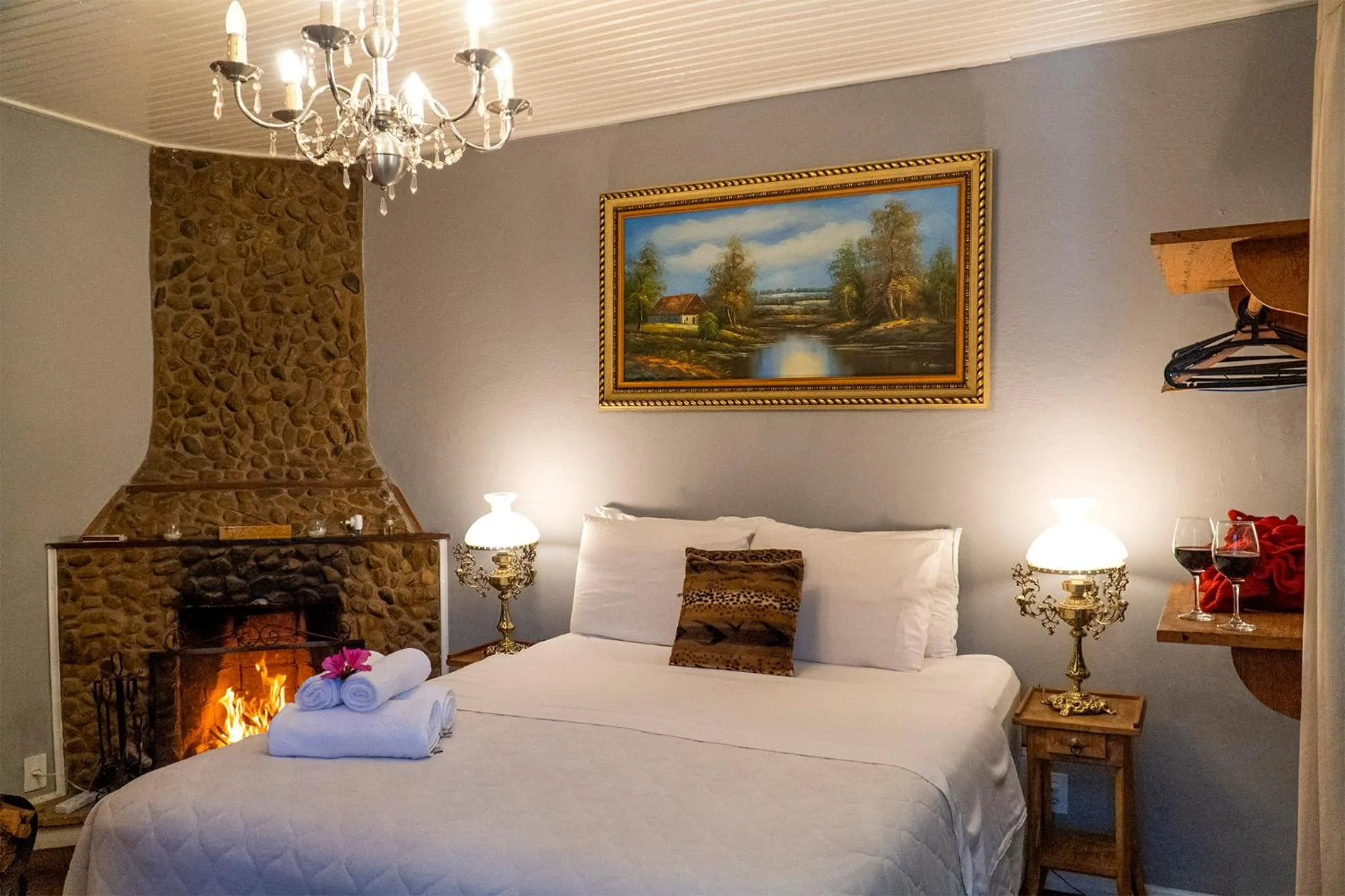 Bed in Pousada Refúgio das Aves