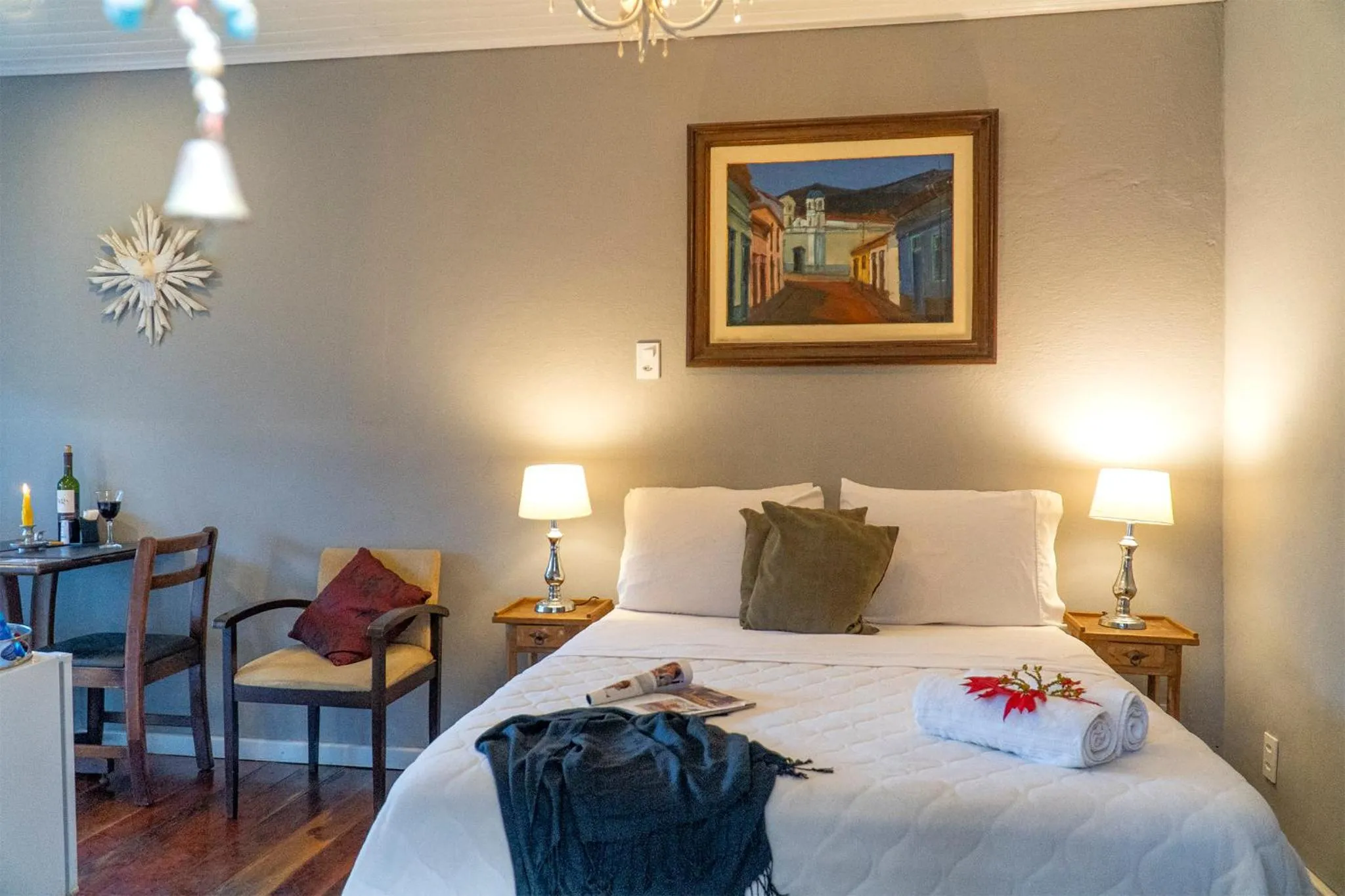 Bed in Pousada Refúgio das Aves