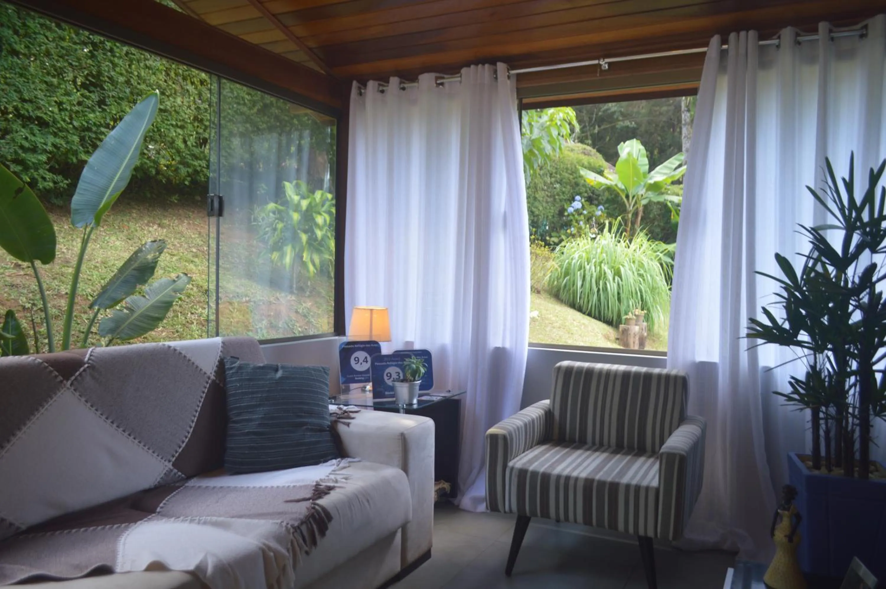 Living room in Pousada Refúgio das Aves
