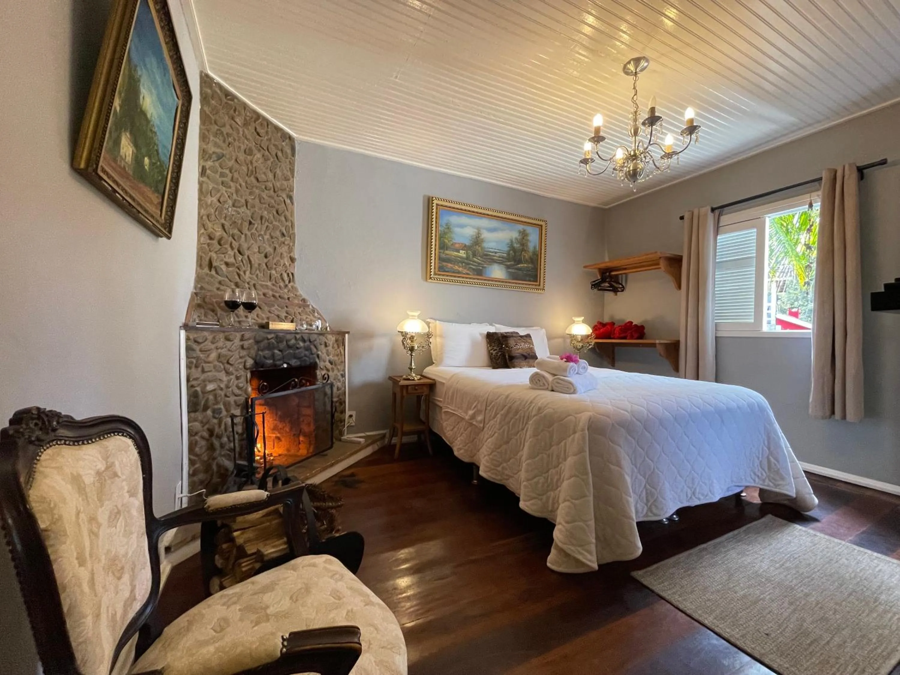 Bed in Pousada Refúgio das Aves