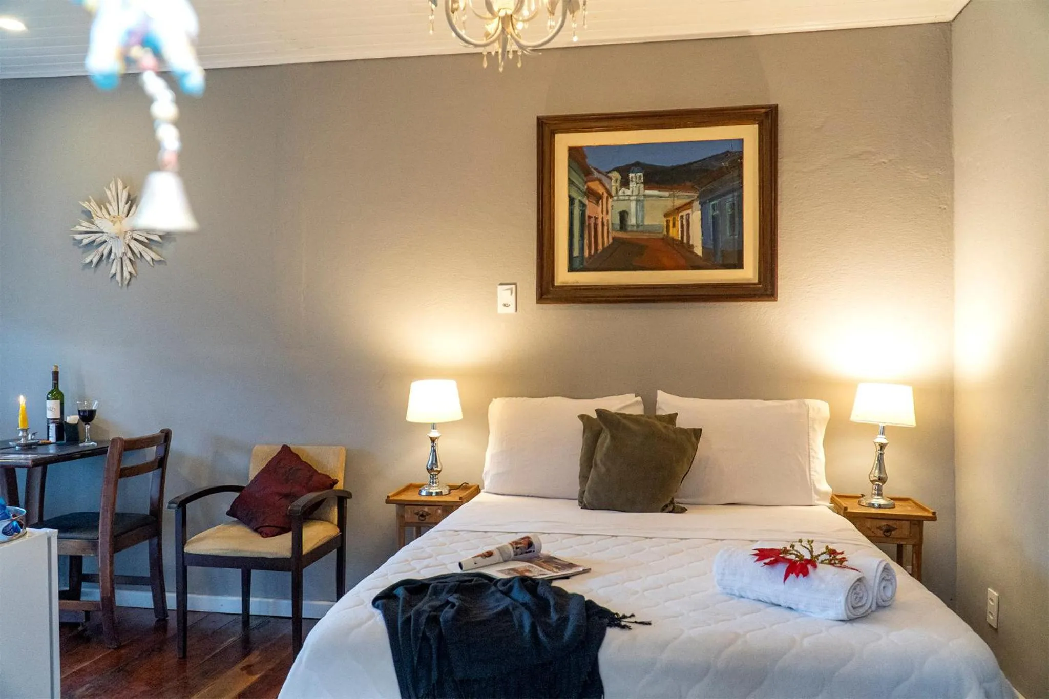 Bed in Pousada Refúgio das Aves