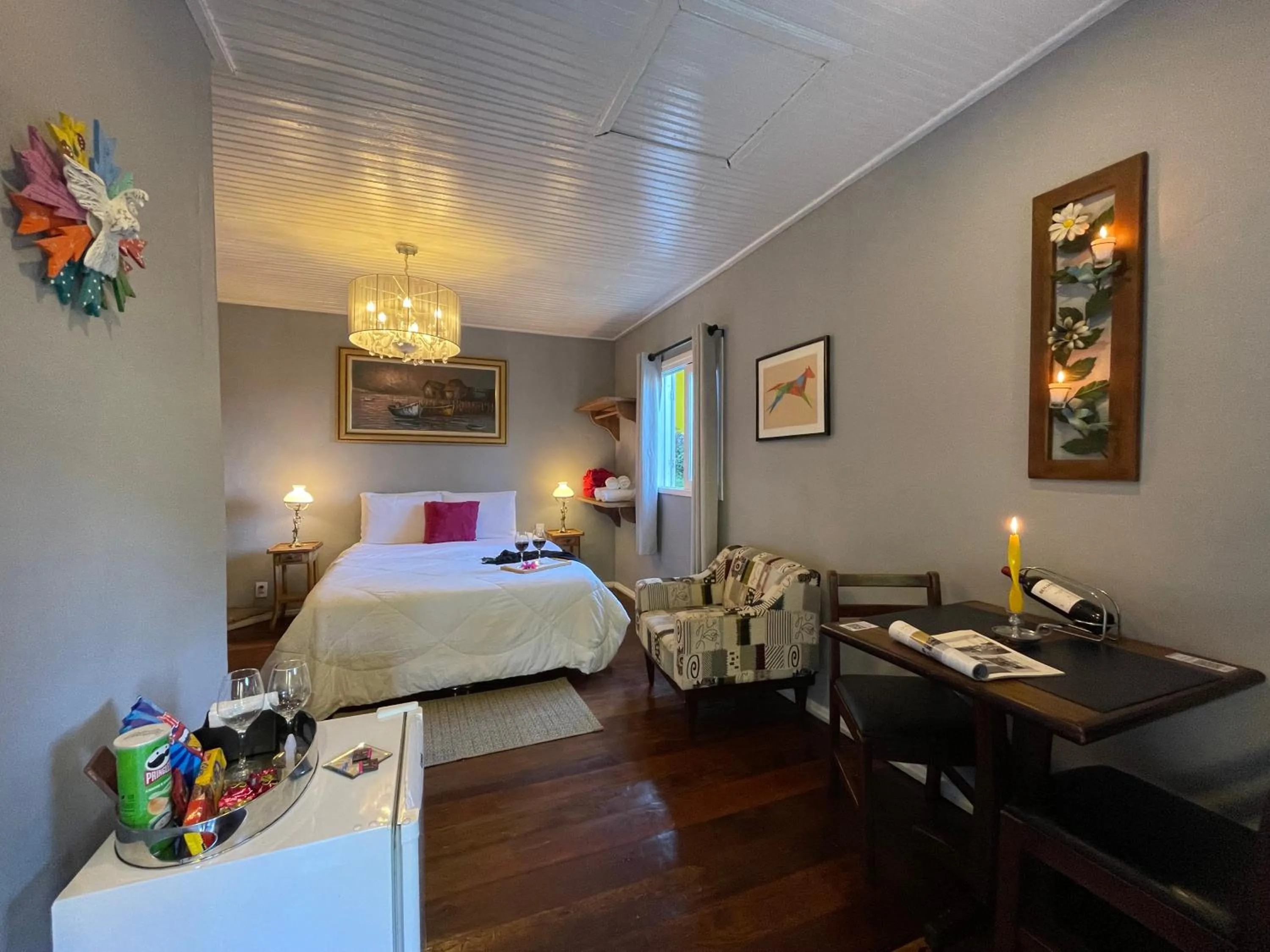 Bed in Pousada Refúgio das Aves