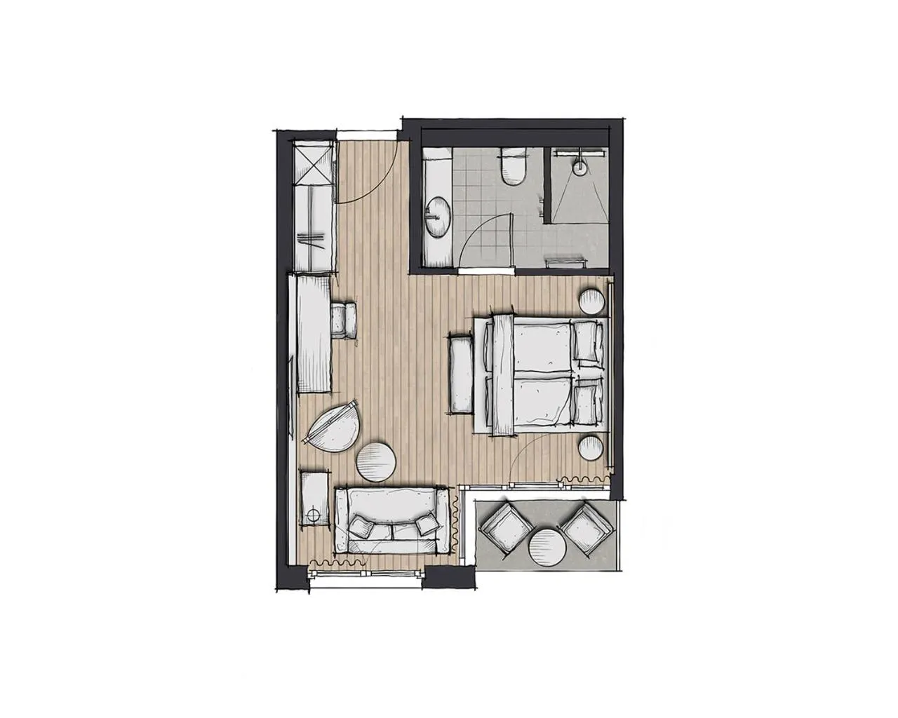 Photo of the whole room in Nouri