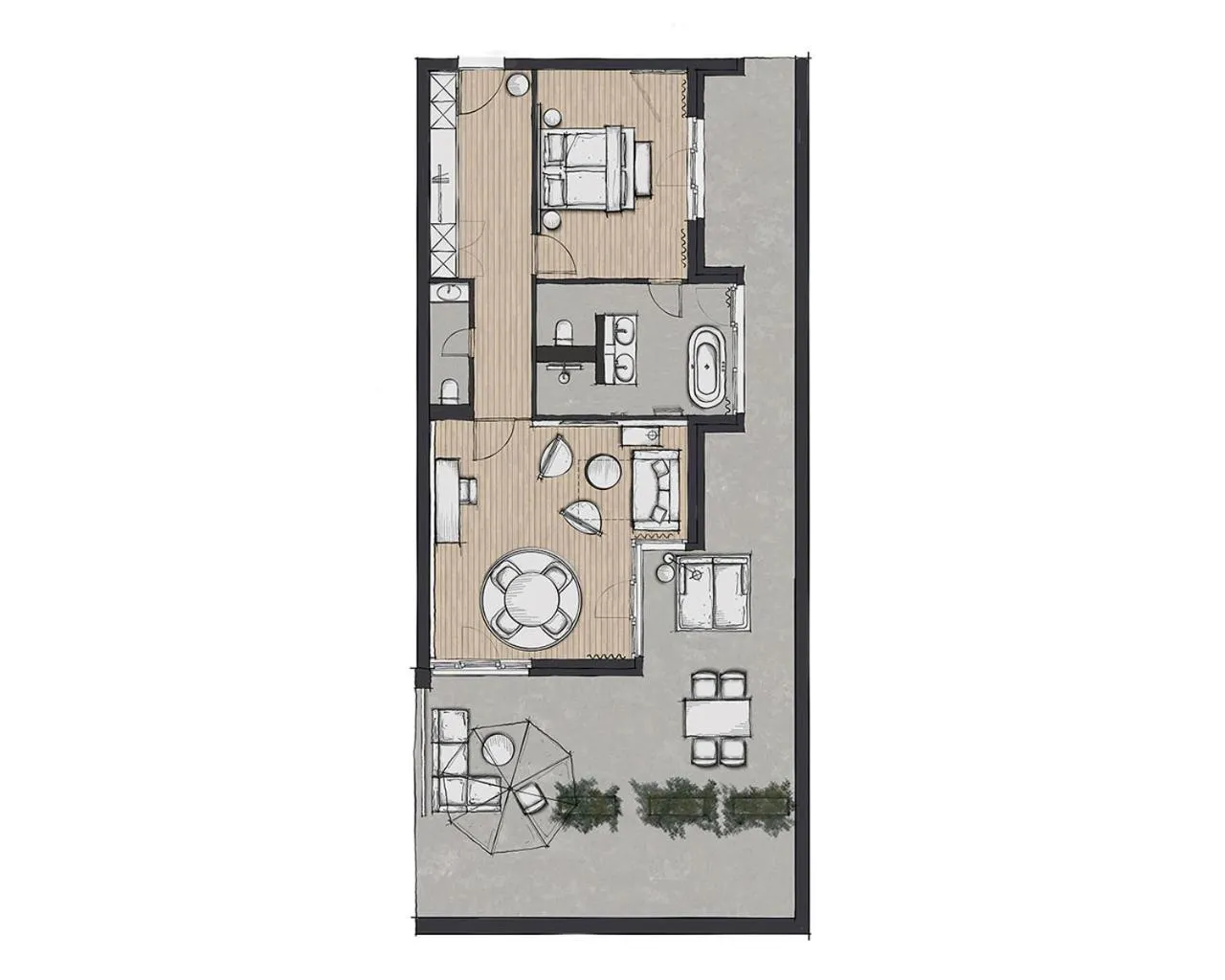 Photo of the whole room in Nouri