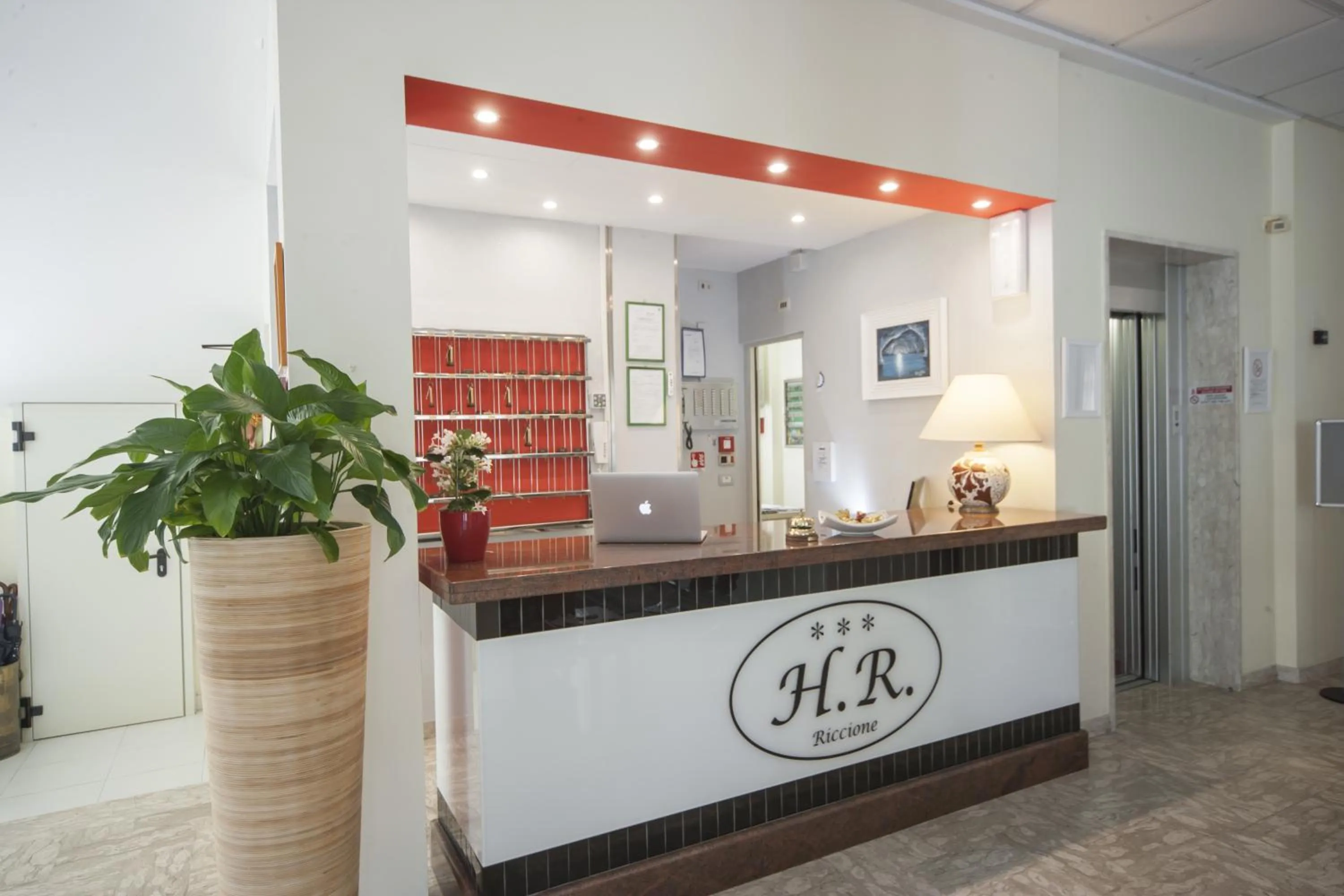 Lobby or reception in Hotel Romagna