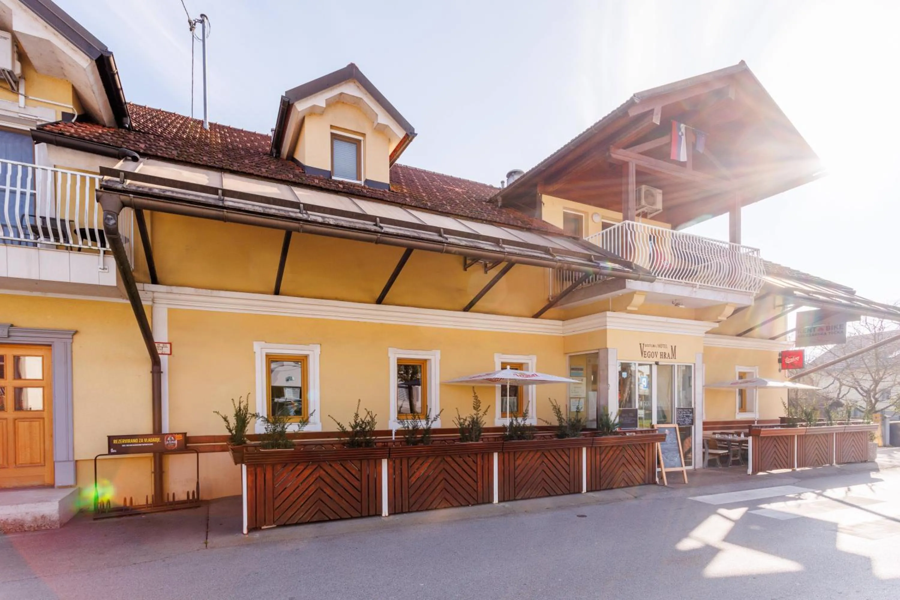 Property building in Hotel Vegov Hram