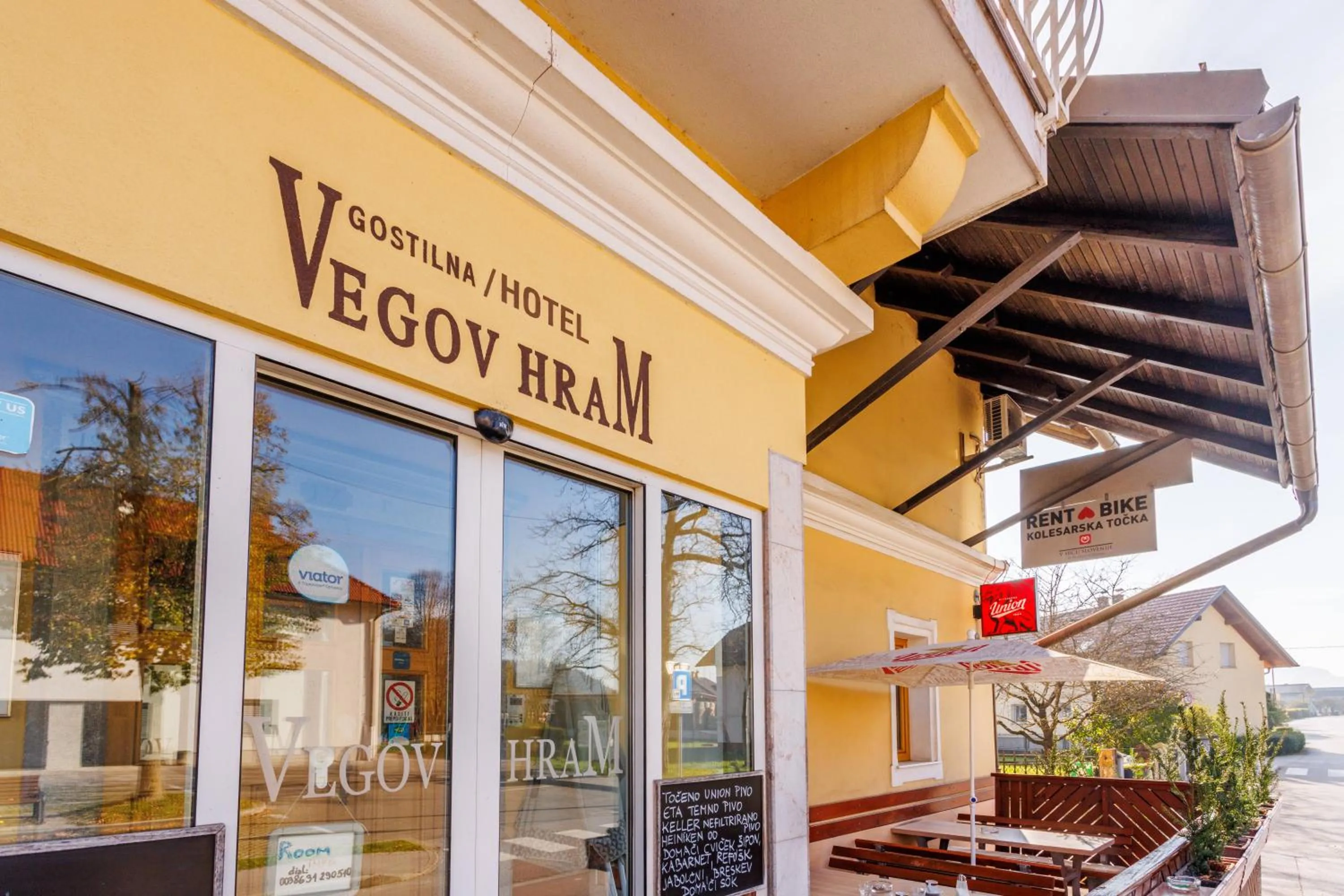 Property building in Hotel Vegov Hram