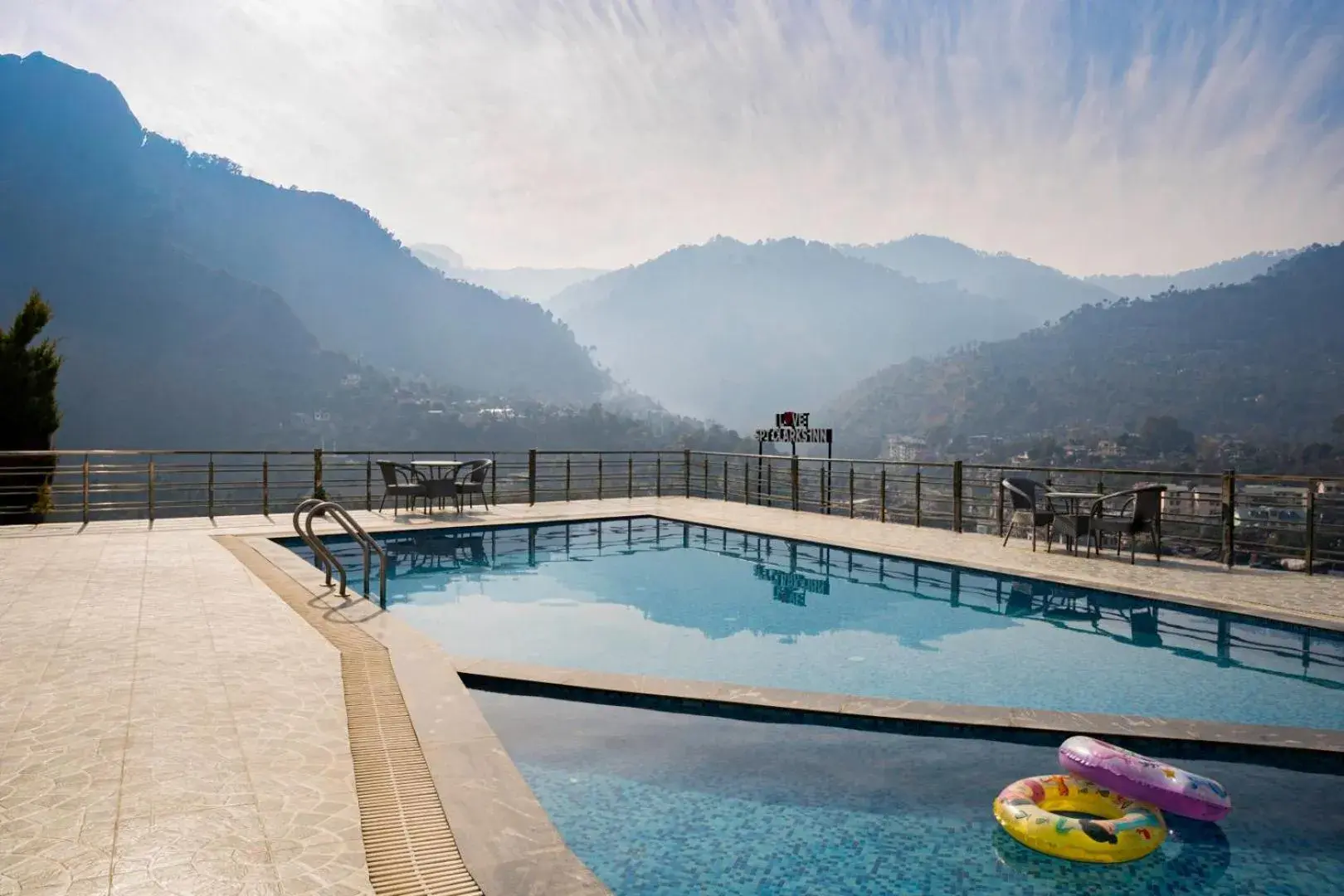 Swimming pool in SPT Clarks Inn Suite, Mandi Swimming pool in SPT Clarks Inn Suite, Mandi