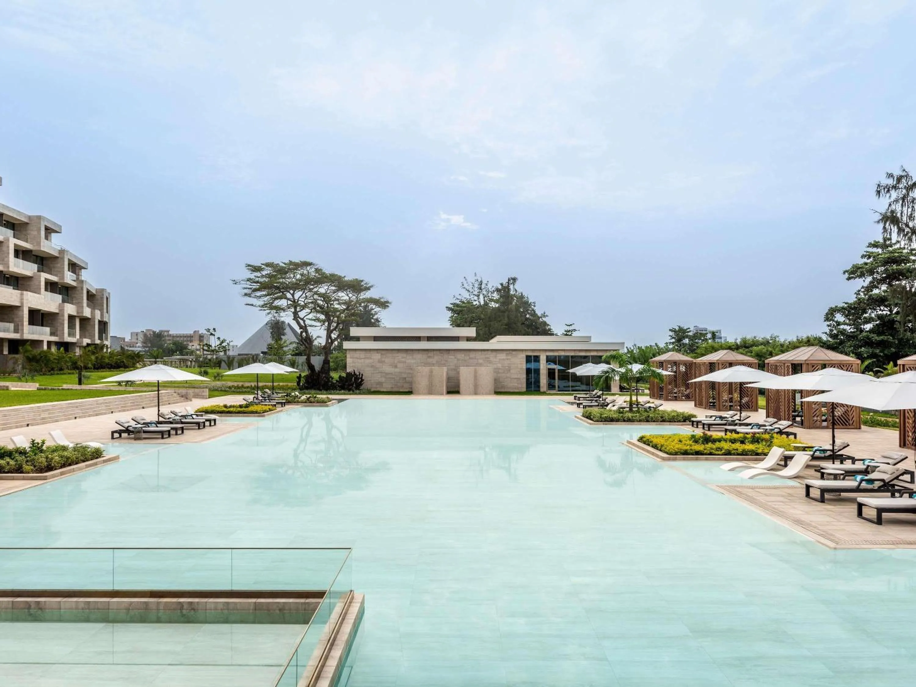 Pool view in Sofitel Cotonou Marina Hotel & Spa