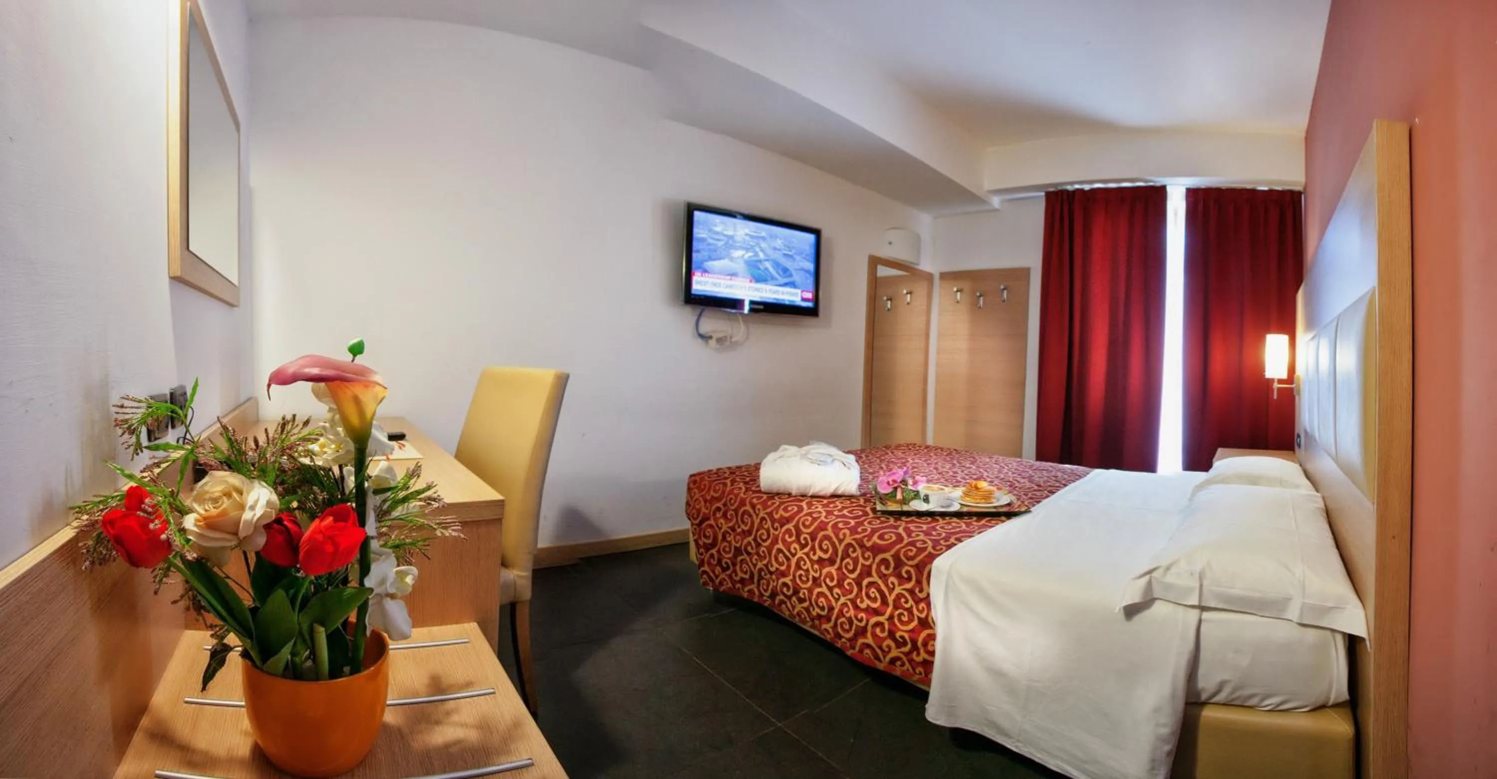 Bed in Hotel Eridano