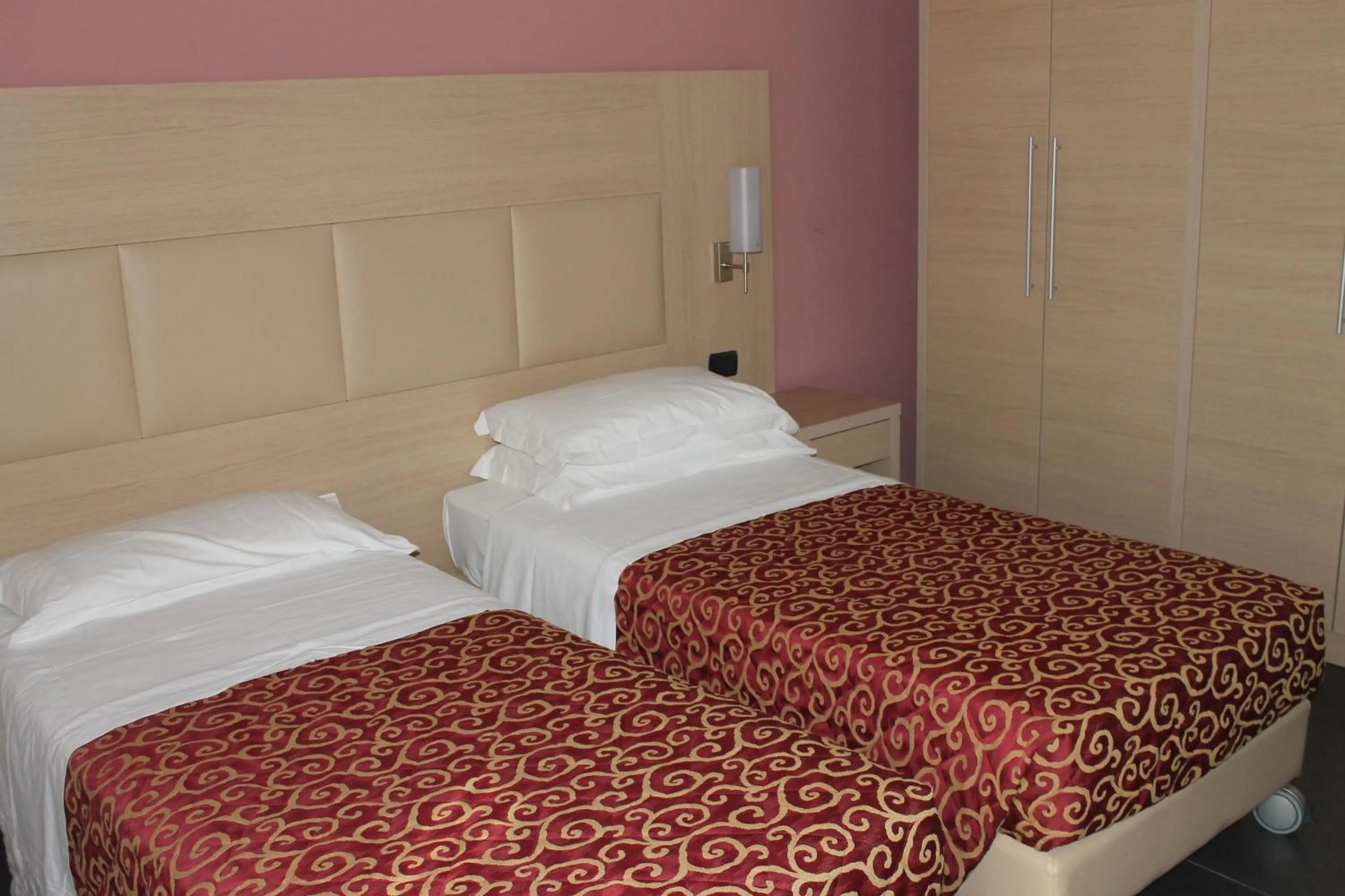 Bed in Hotel Eridano