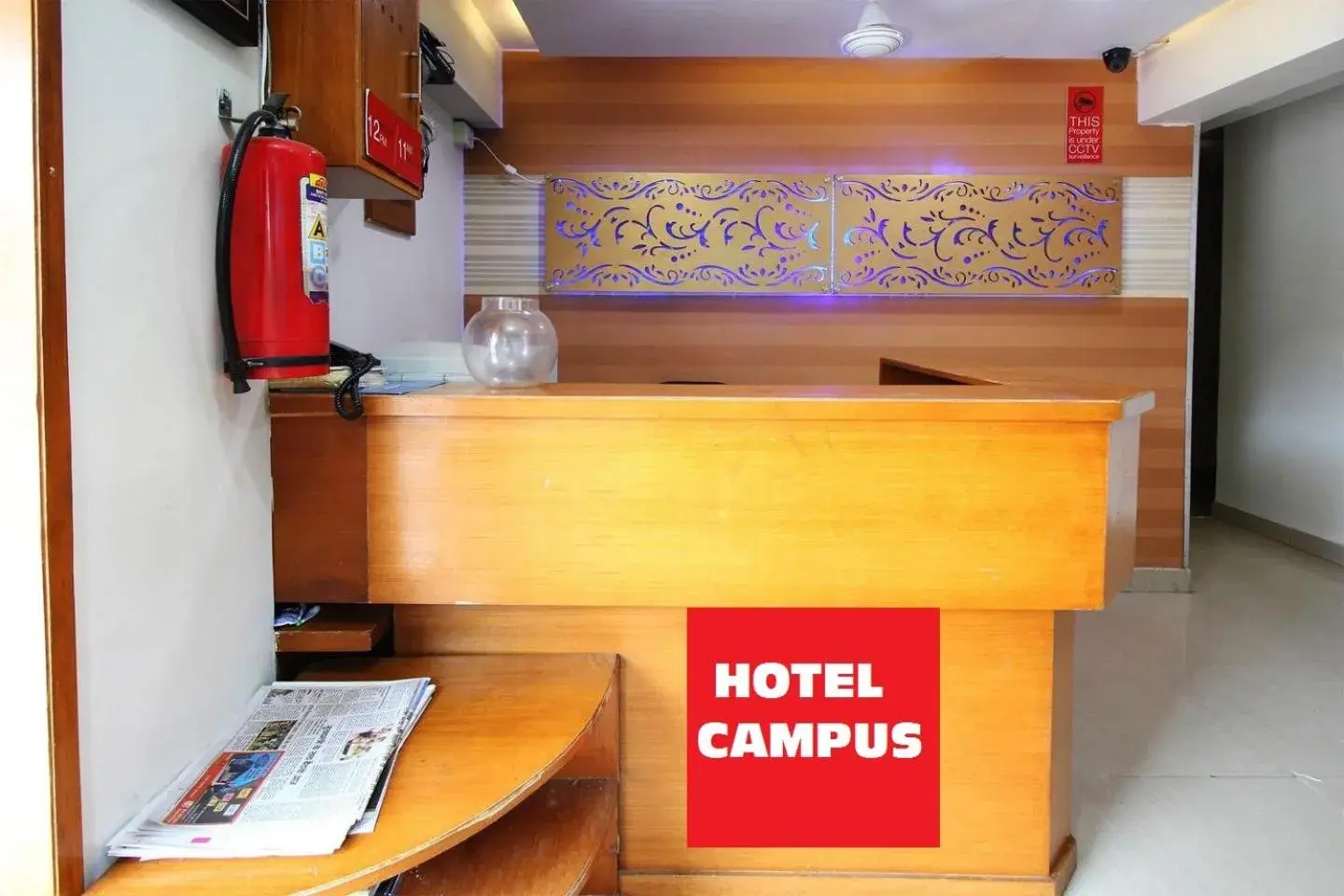 Lobby or reception in HOTEL CAMPUS Lobby or reception in HOTEL CAMPUS