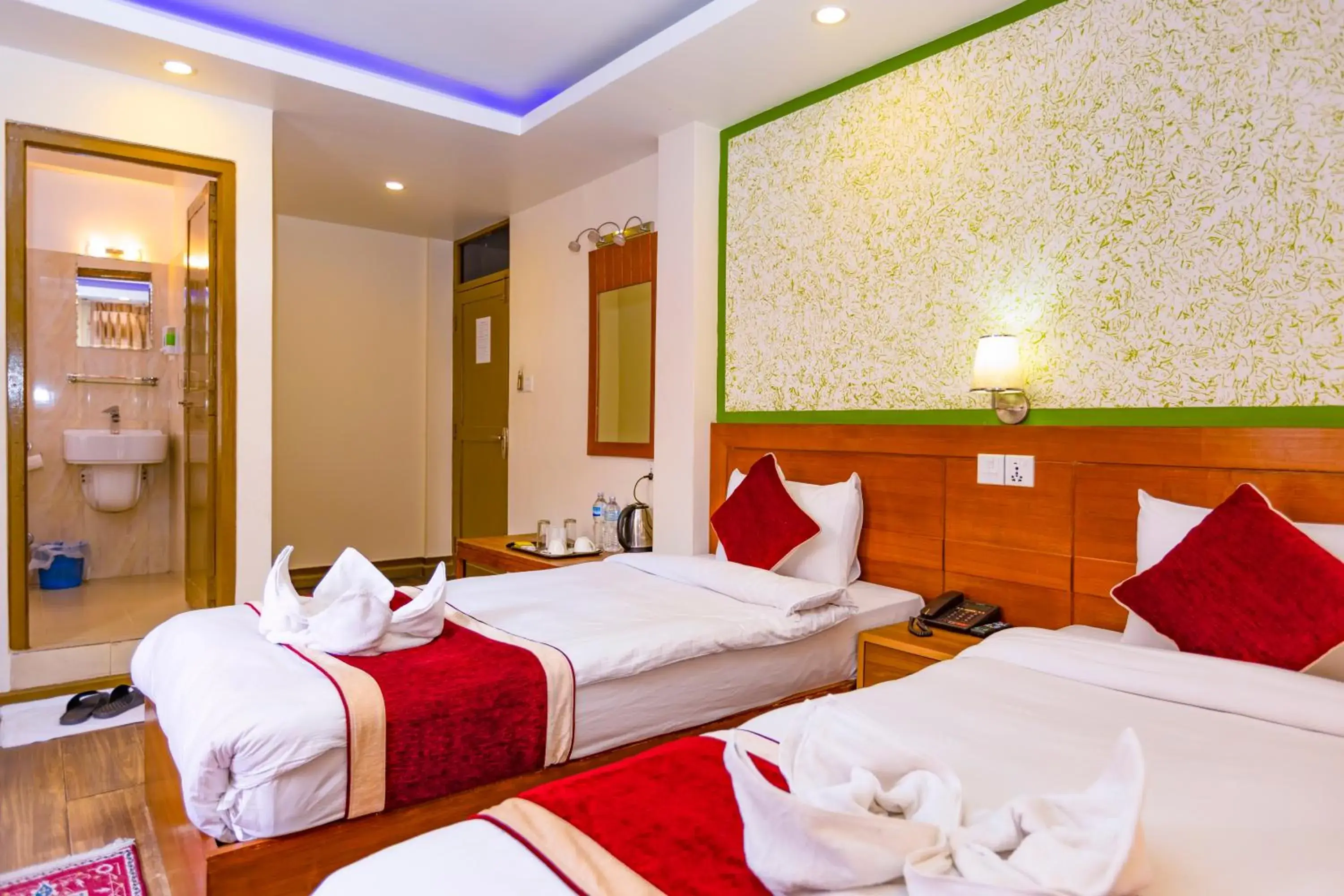 Bed in Hotel Sekai Bed in Hotel Sekai