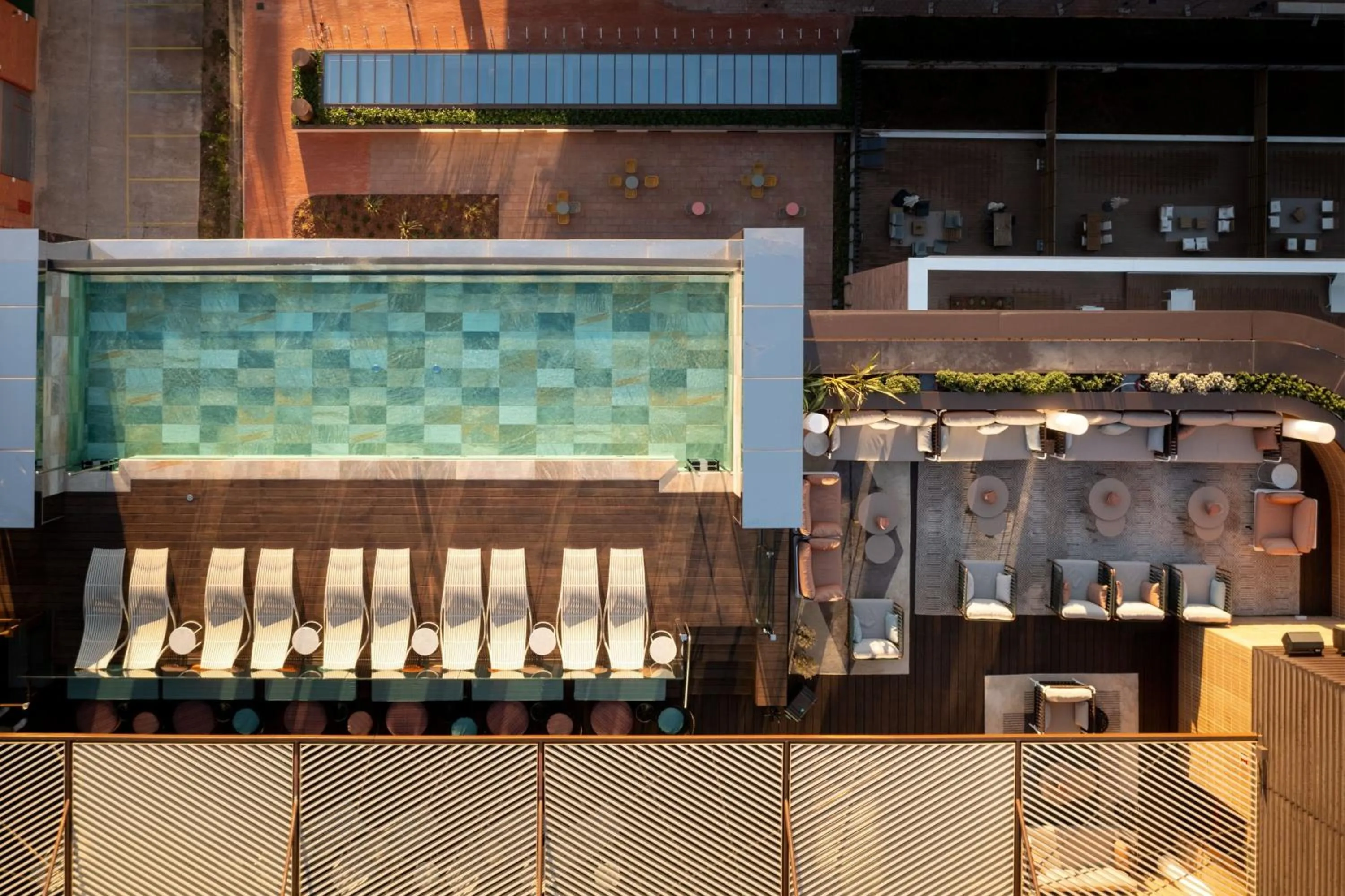 Swimming pool in Labtwentytwo Barcelona, a Tribute Portfolio Hotel by Marriott